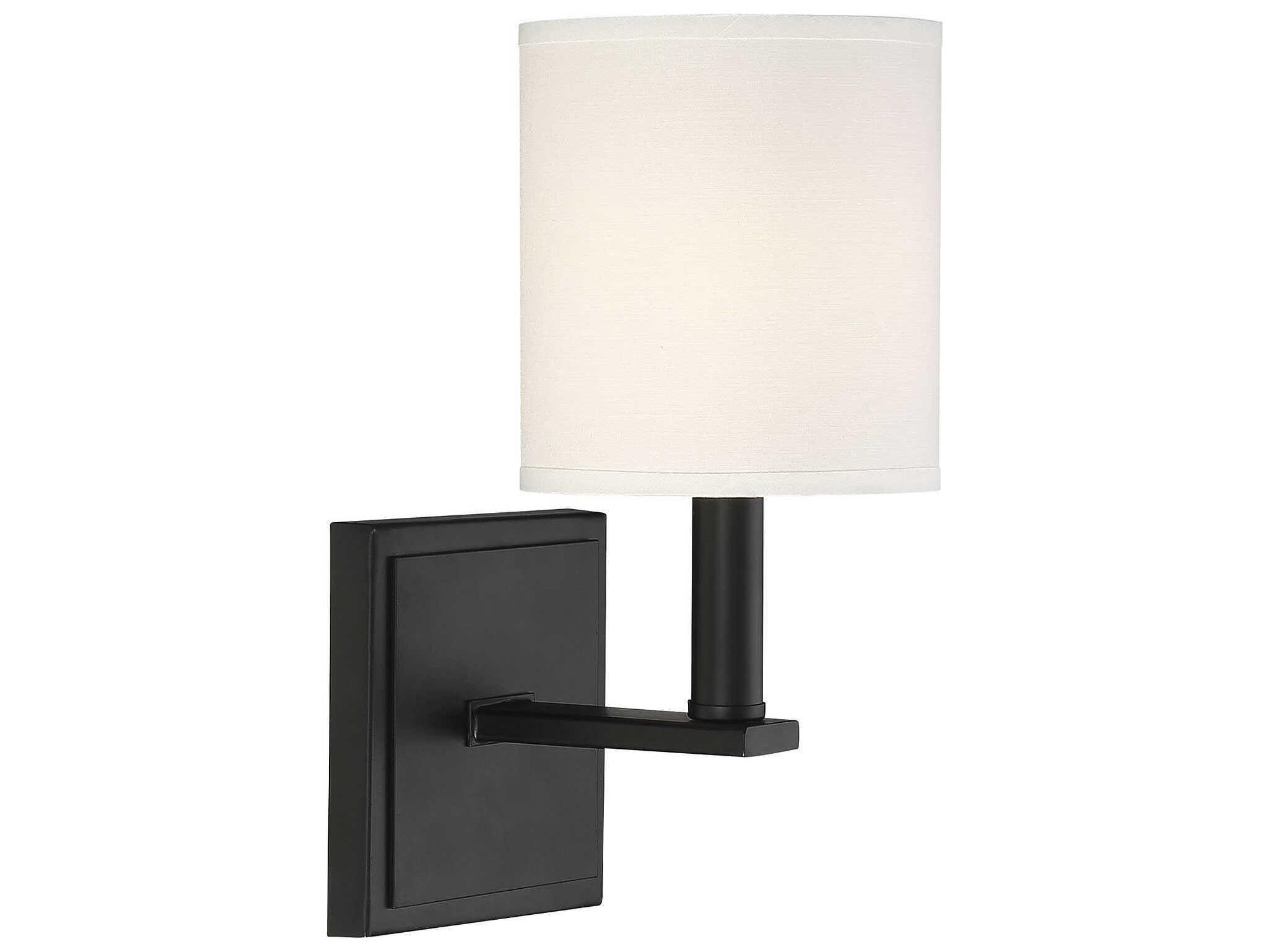 Savoy House Waverly 1-Light Matte Black Wall Sconce