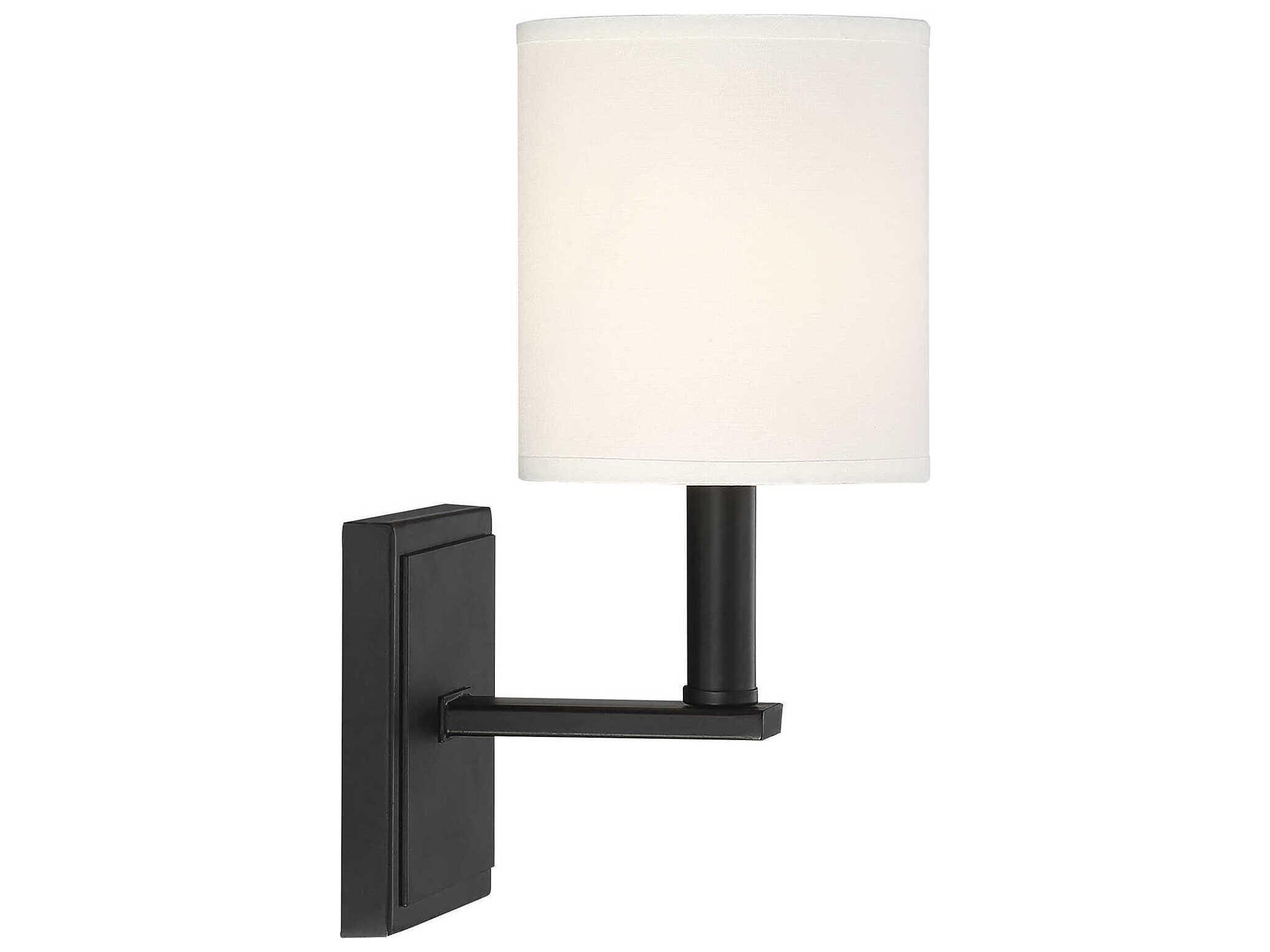Savoy House Waverly 1-Light Matte Black Wall Sconce