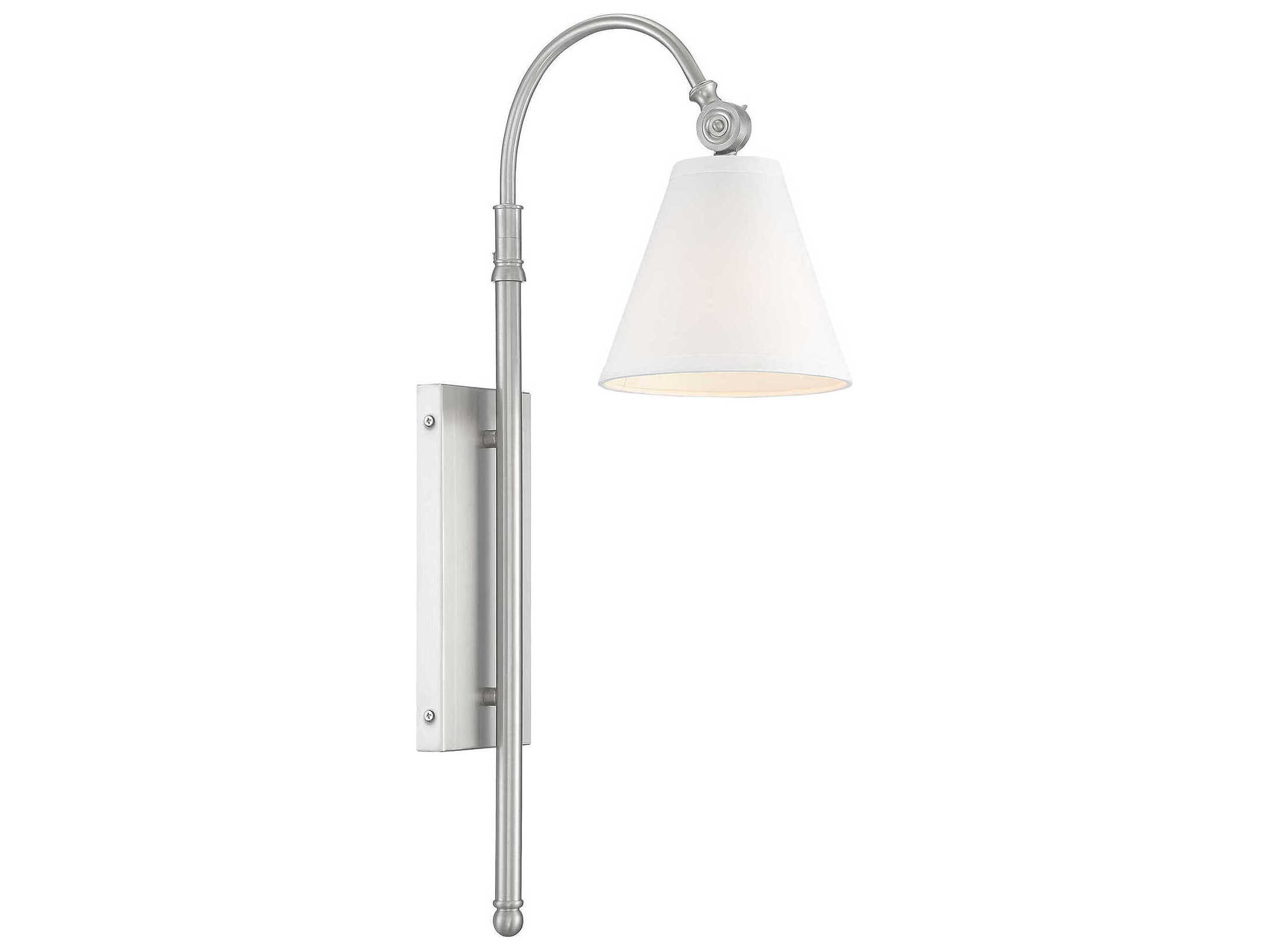 Savoy House Rutland 1-Light Satin Nickel Vanity Light