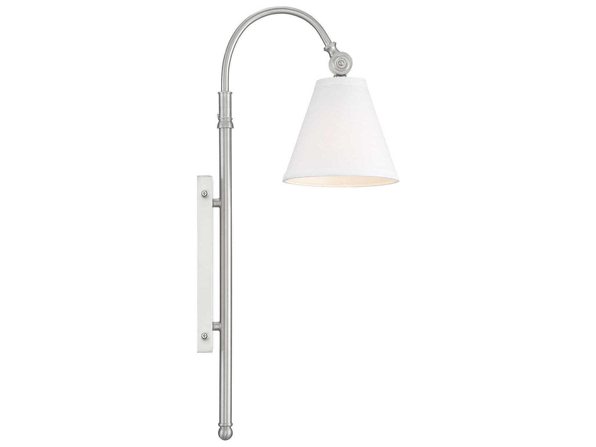 Savoy House Rutland 1-Light Satin Nickel Vanity Light