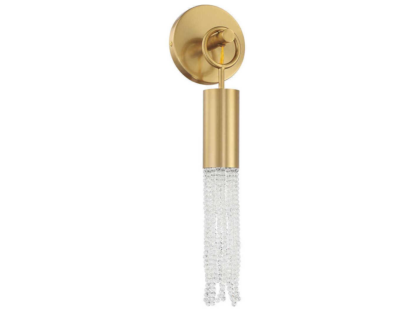 Savoy House Chelsea 1-Light Warm Brass Wall Sconce