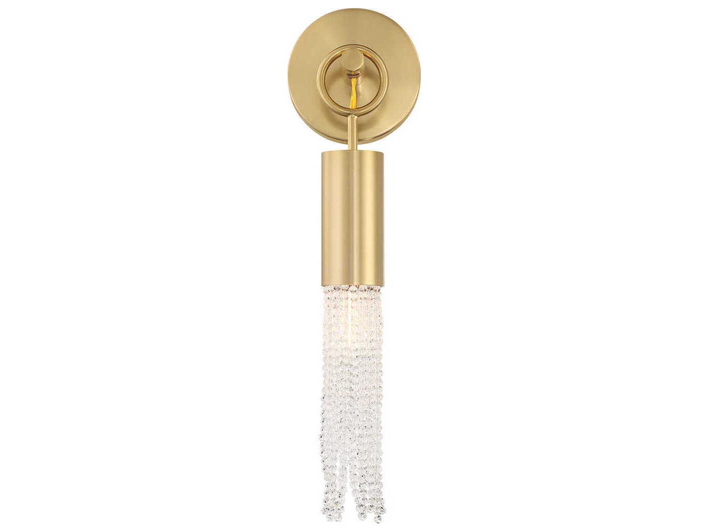 Savoy House Chelsea 1-Light Warm Brass Wall Sconce