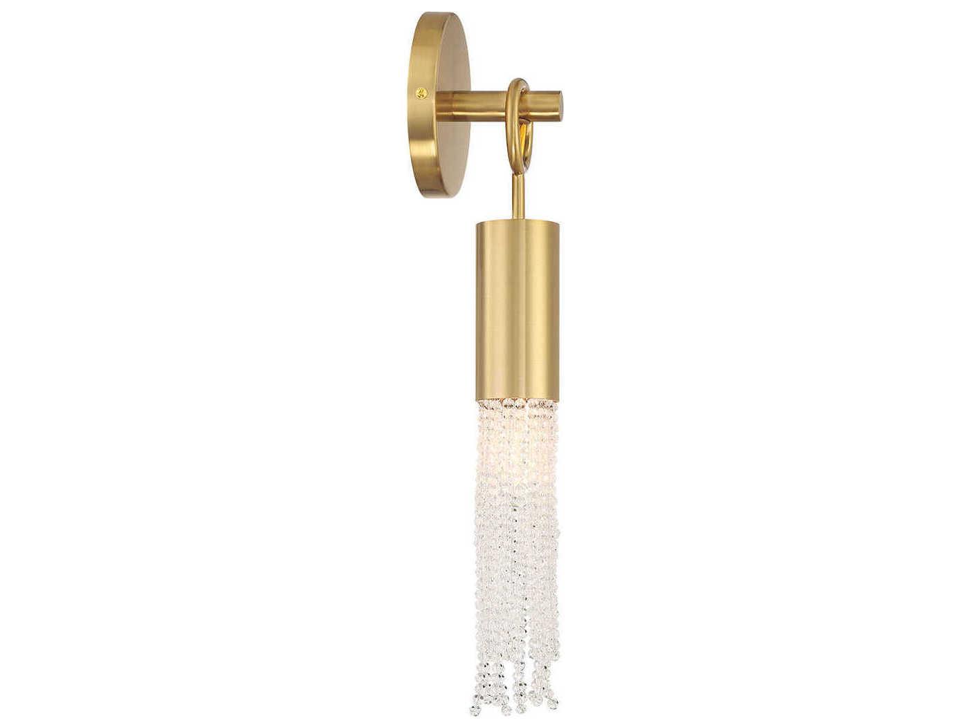 Savoy House Chelsea 1-Light Warm Brass Wall Sconce