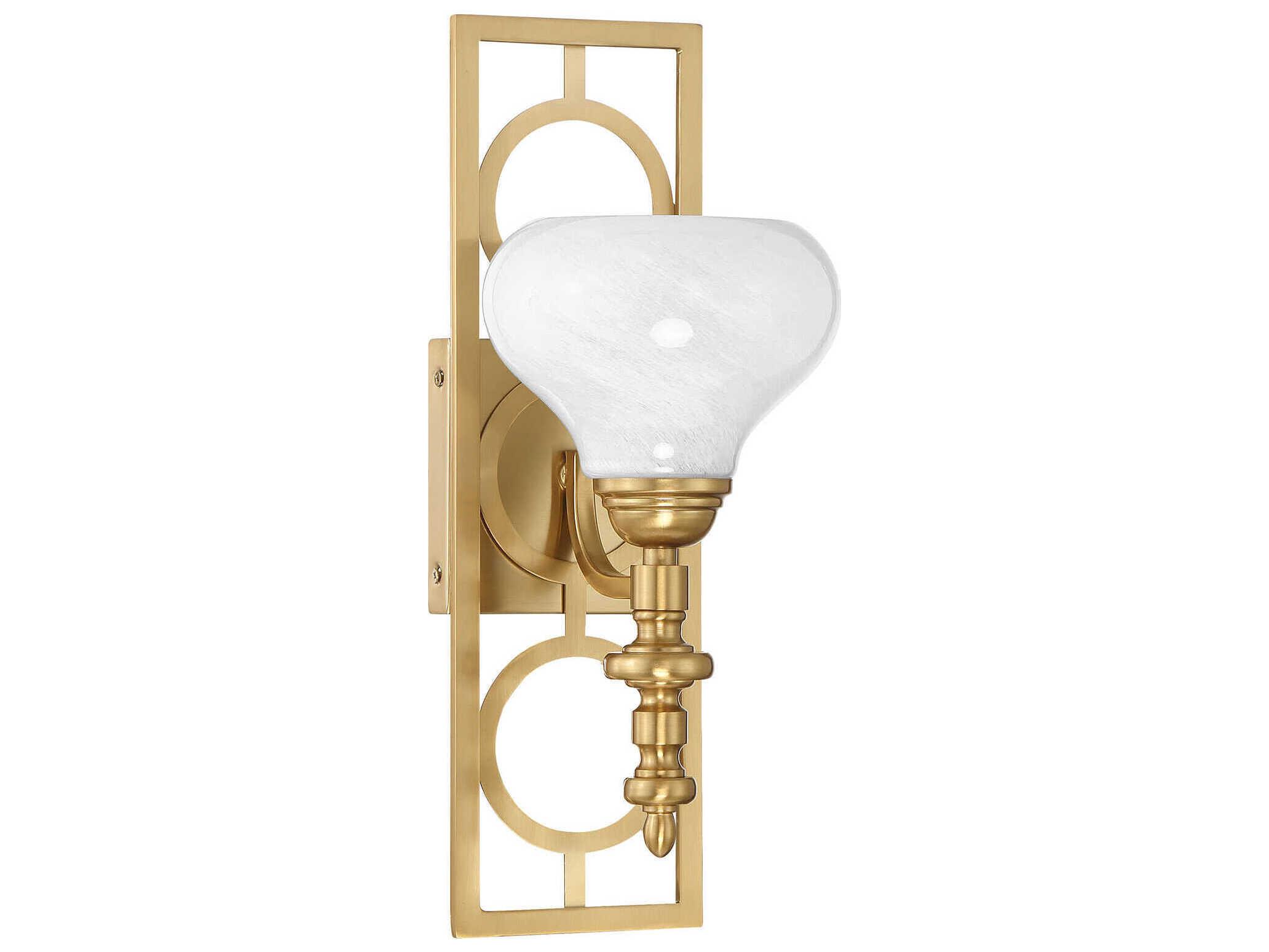 Savoy House Allston 1-Light Warm Brass Wall Sconce