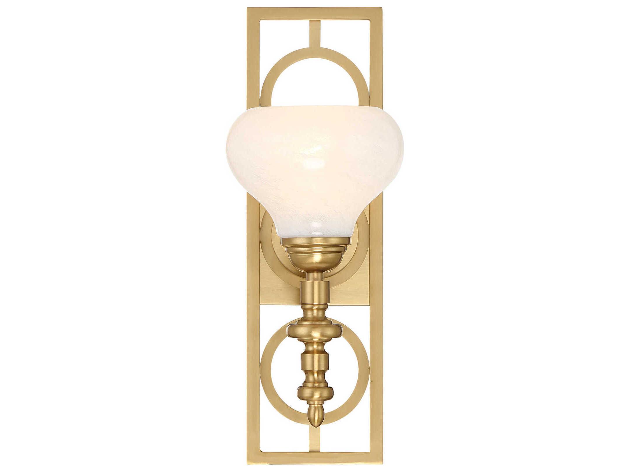 Savoy House Allston 1-Light Warm Brass Wall Sconce