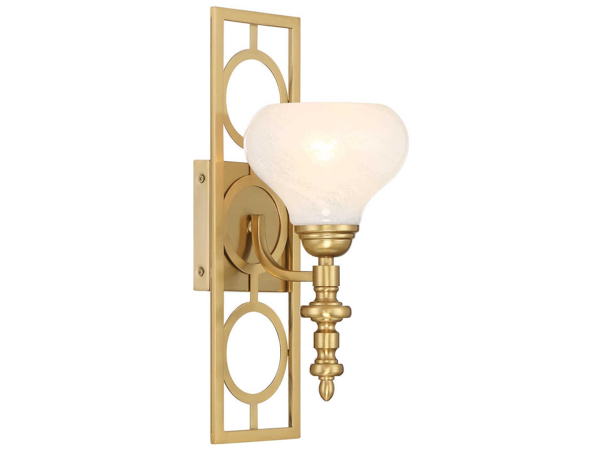 Savoy House Allston 1-Light Warm Brass Wall Sconce