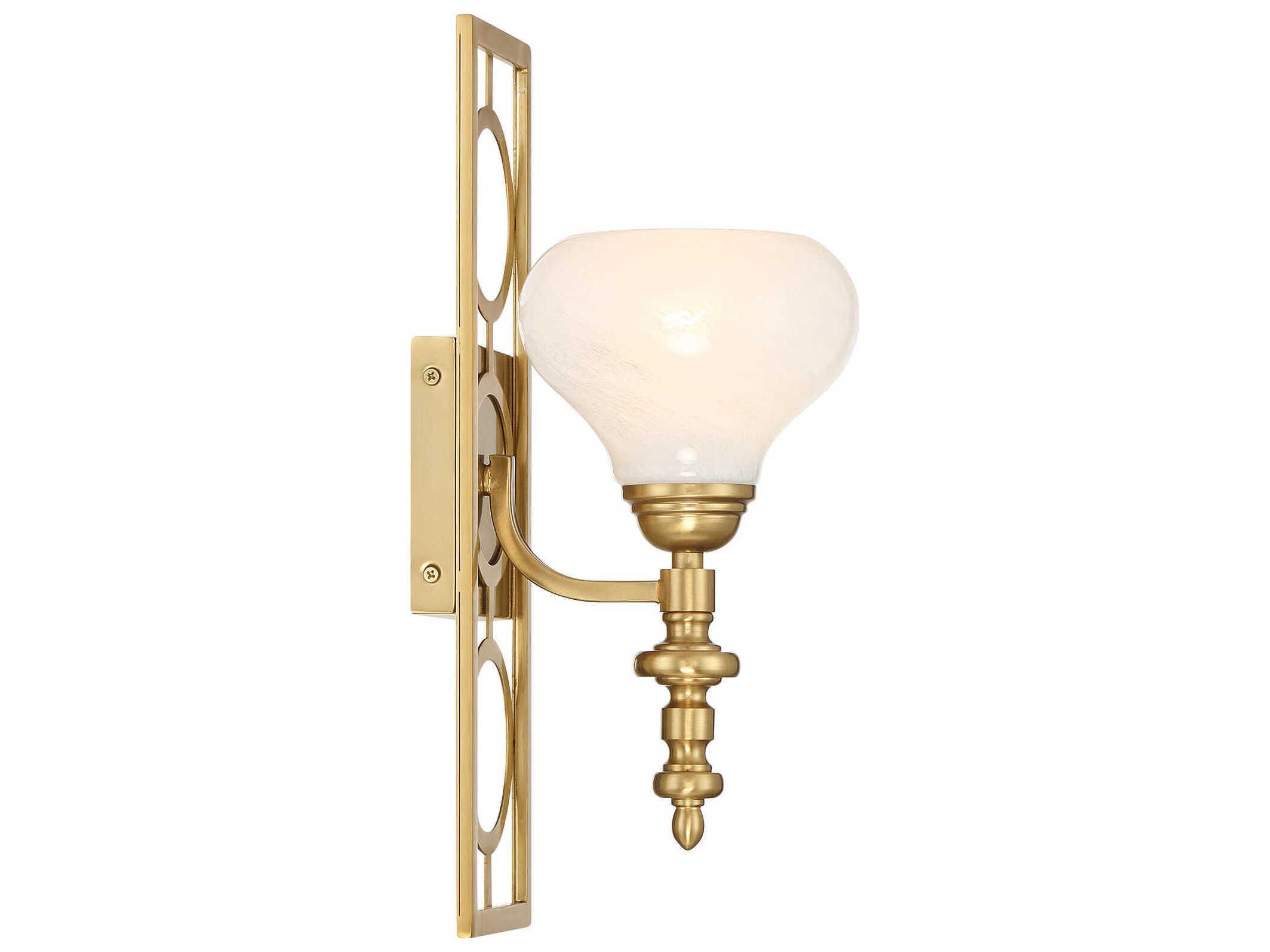 Savoy House Allston 1-Light Warm Brass Wall Sconce