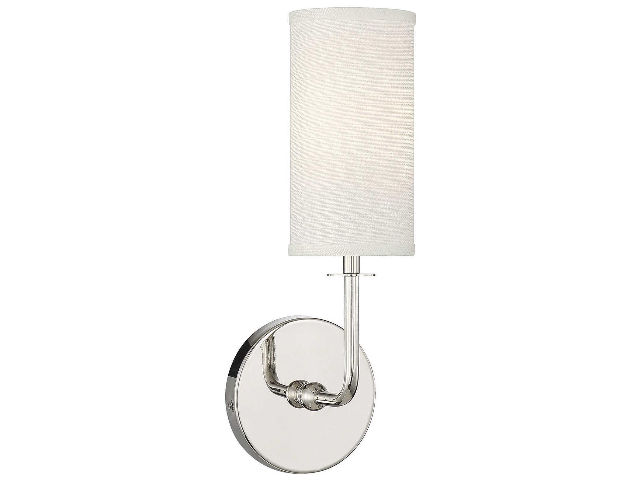 Savoy House Powell 1-Light Polished Nickel Wall Sconce