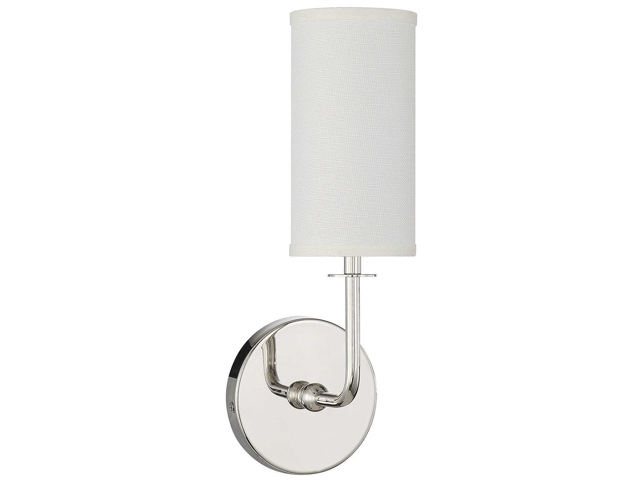 Savoy House Powell 1-Light Polished Nickel Wall Sconce