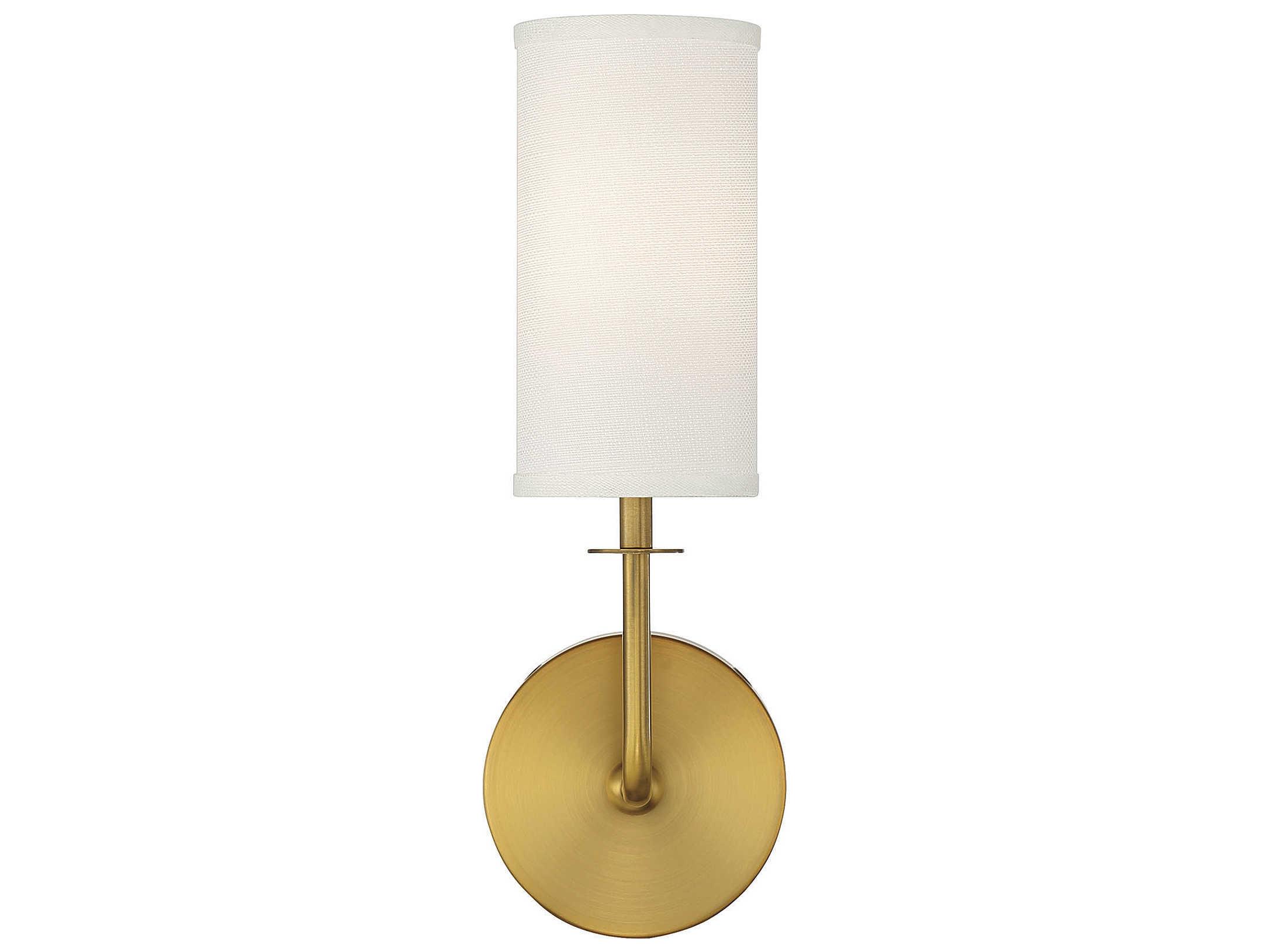 Savoy House Powell 1-Light Warm Brass Wall Sconce