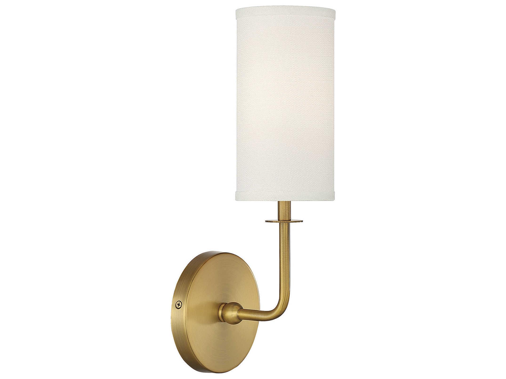 Savoy House Powell 1-Light Warm Brass Wall Sconce