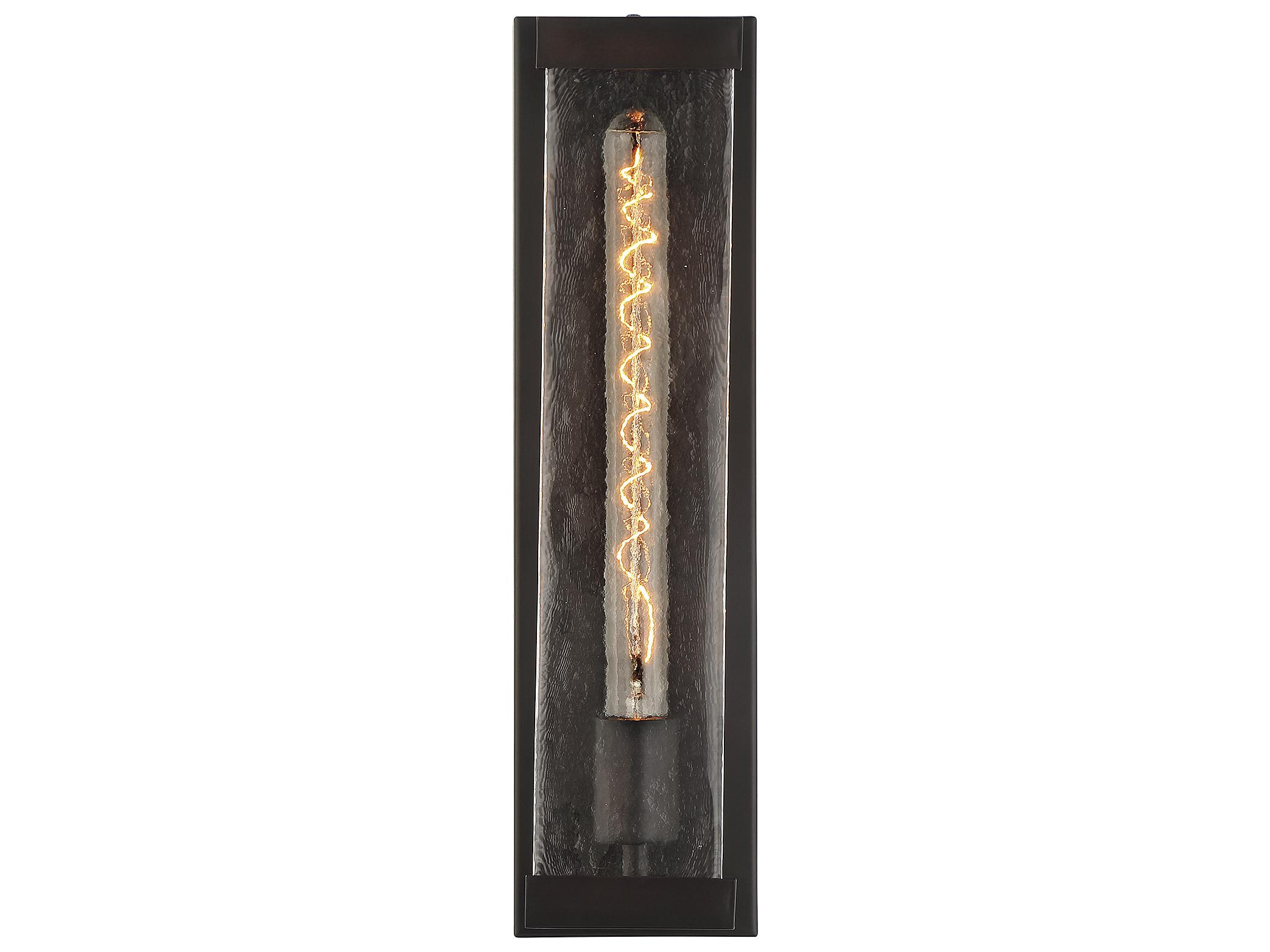 Savoy House Alberta 1-Light English Bronze Glass Wall Sconce