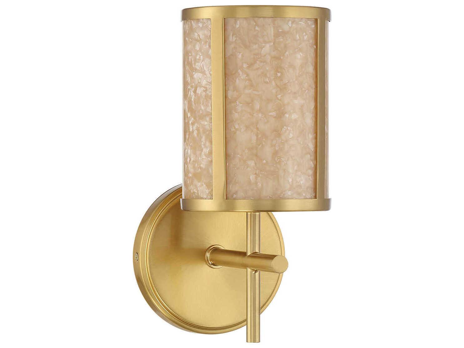 Savoy House Camden 1-Light Warm Brass Wall Sconce