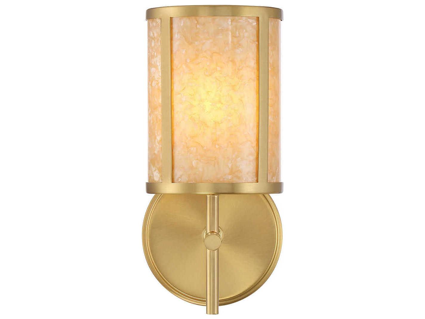 Savoy House Camden 1-Light Warm Brass Wall Sconce