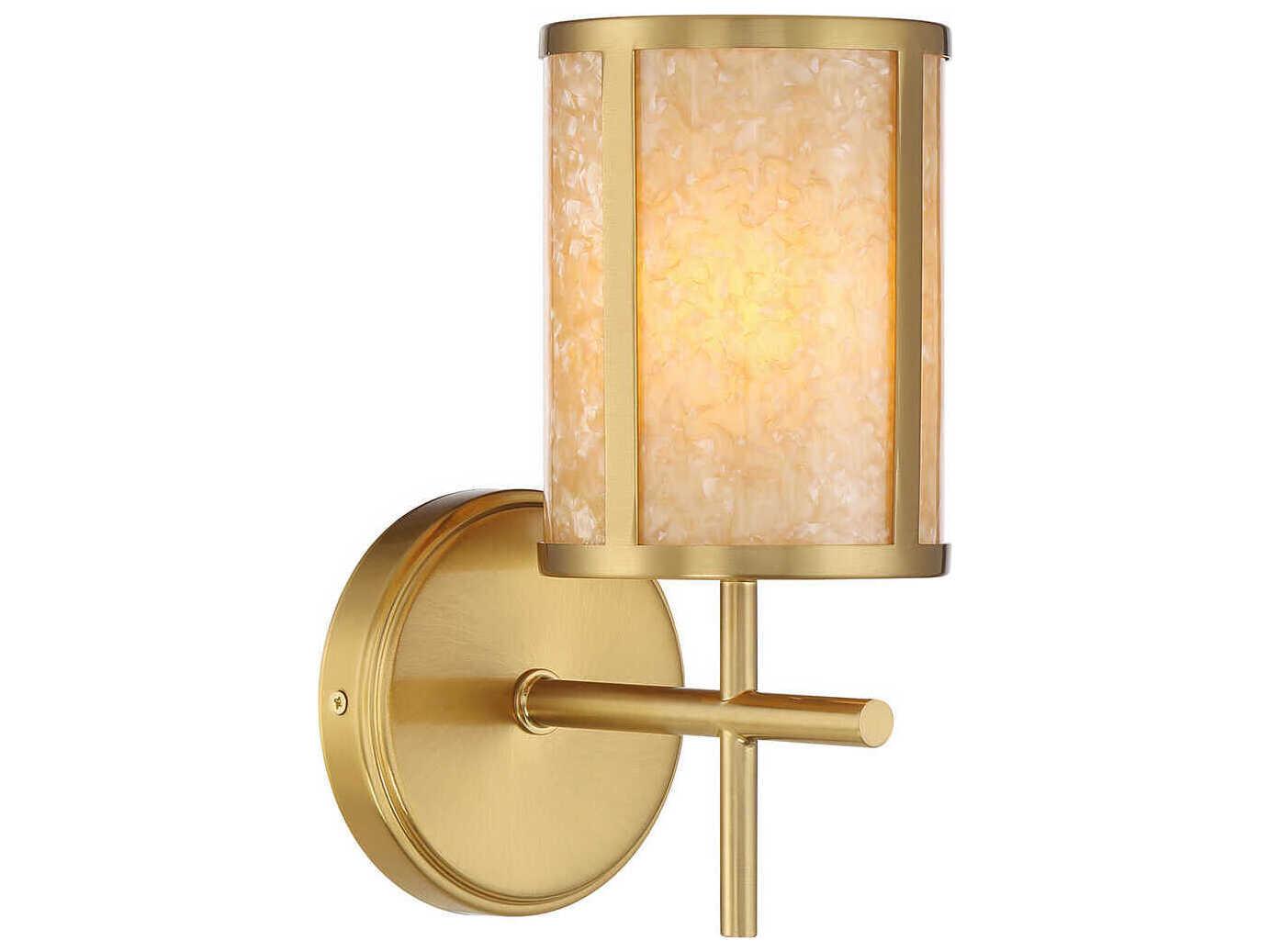 Savoy House Camden 1-Light Warm Brass Wall Sconce