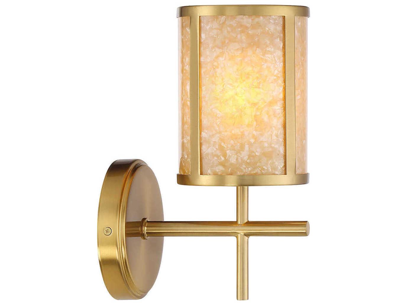 Savoy House Camden 1-Light Warm Brass Wall Sconce