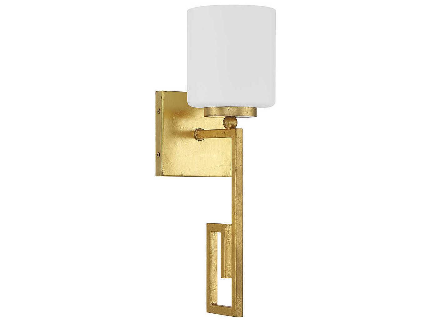 Savoy House Quatrain 1-Light True Gold Wall Sconce