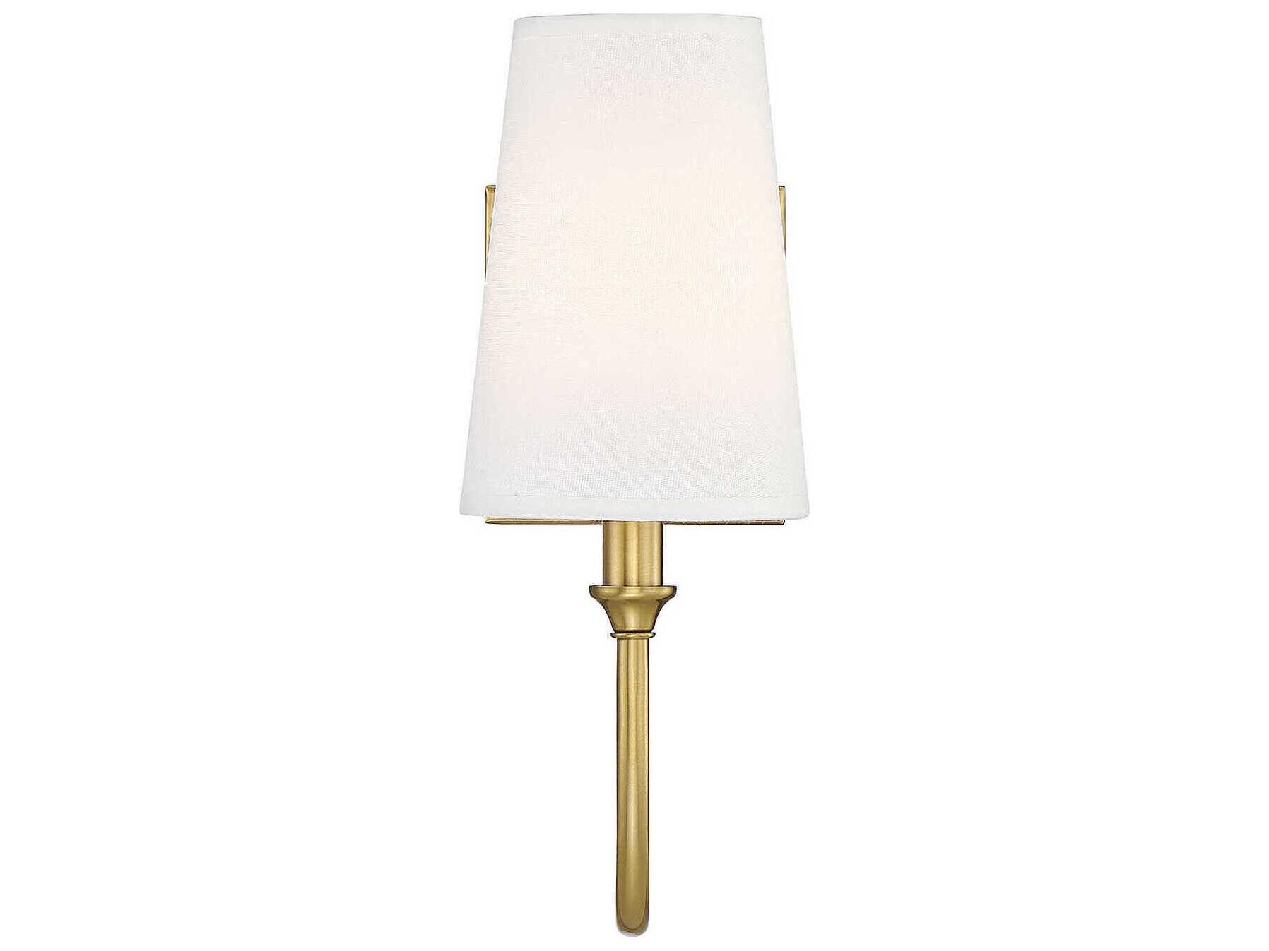 Savoy House Cameron 1-Light Warm Brass Wall Sconce