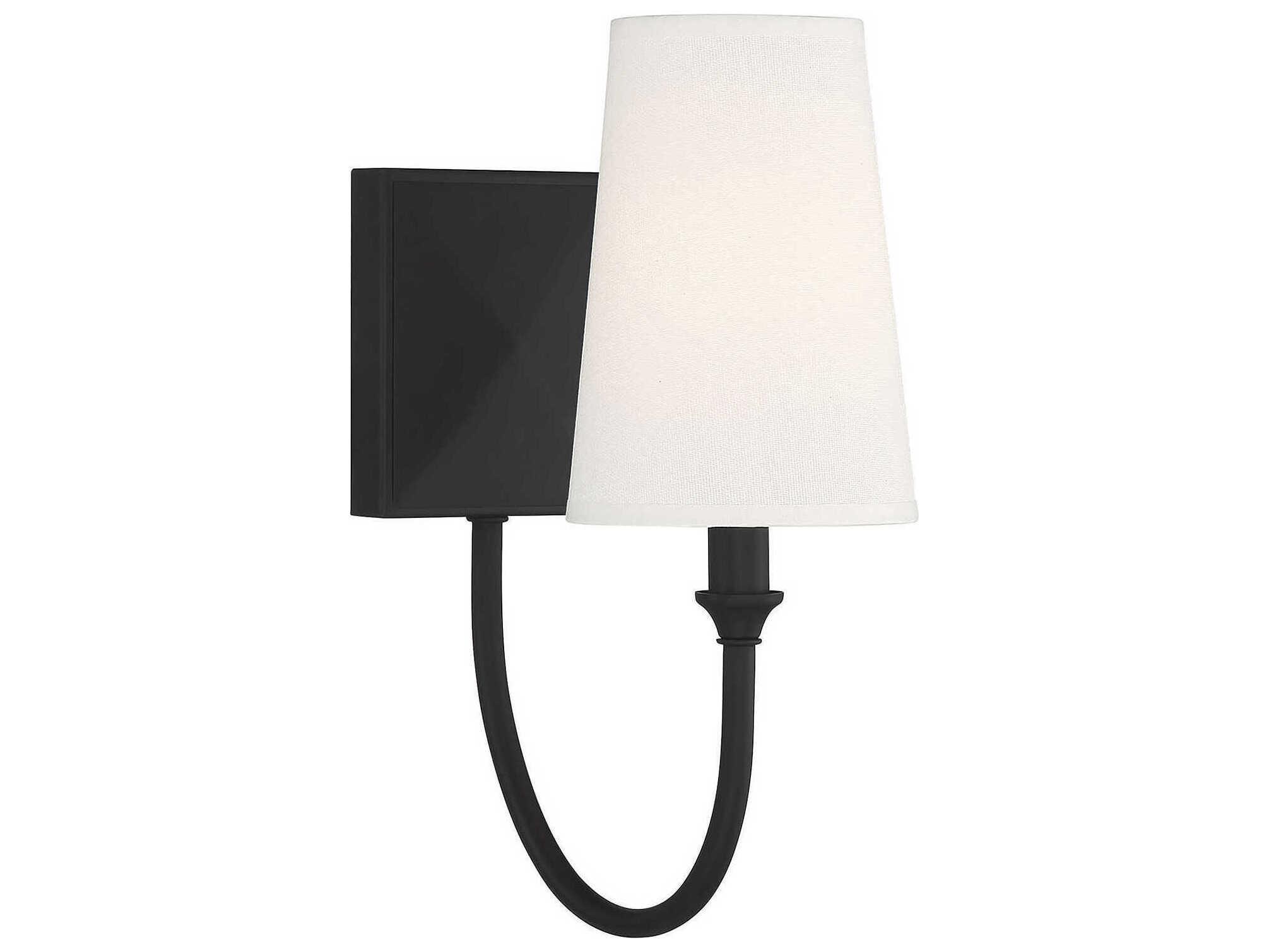 Savoy House Cameron 1-Light Matte Black Wall Sconce