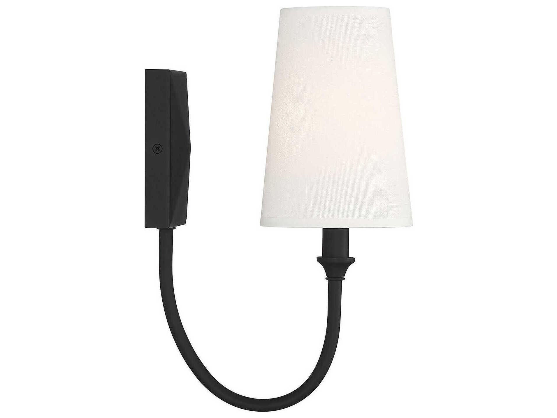 Savoy House Cameron 1-Light Matte Black Wall Sconce