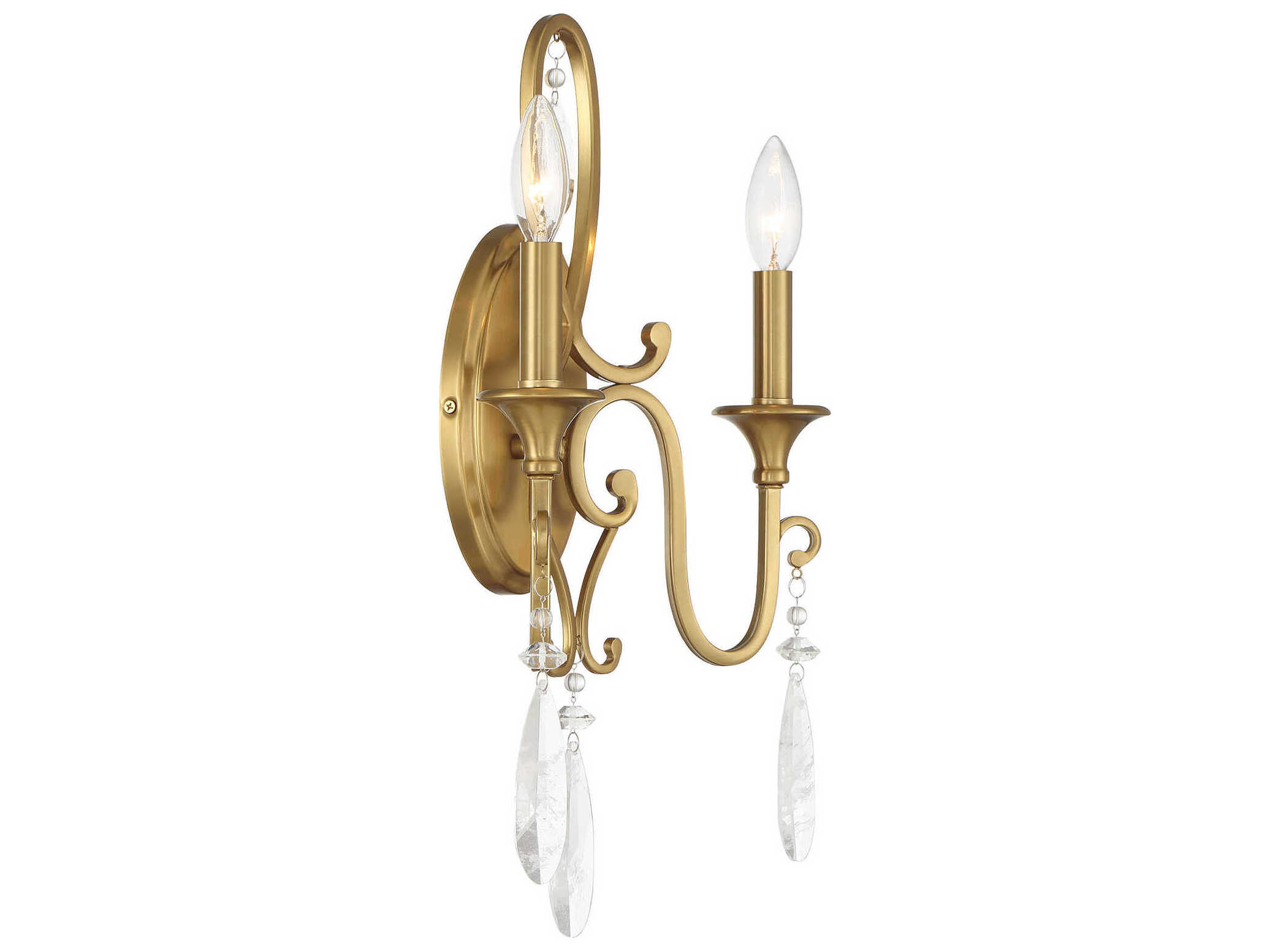 Savoy House Fairchild 2-Light Warm Brass Wall Sconce