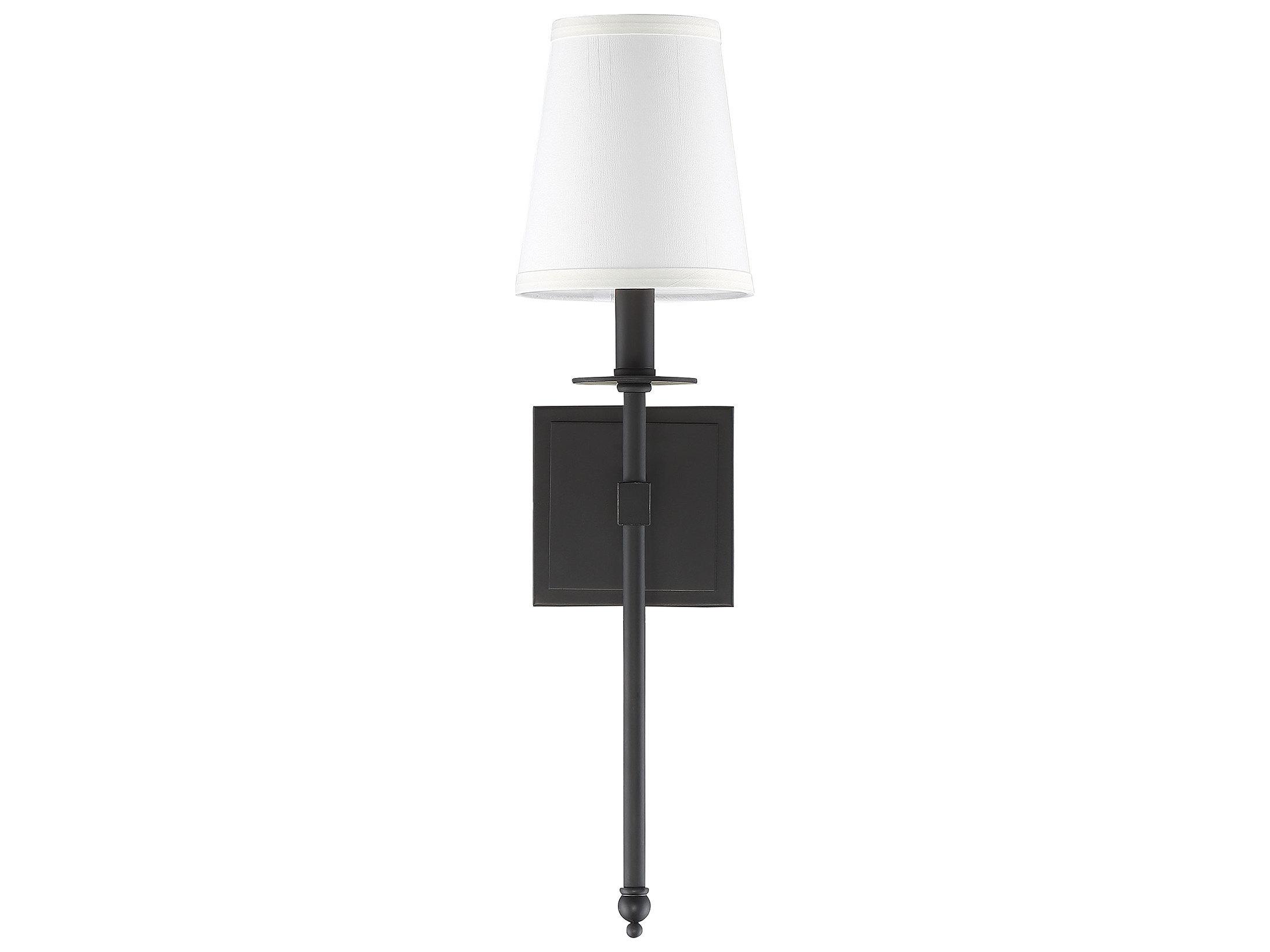 Savoy House Monroe 1-Light Matte Black Wall Sconce