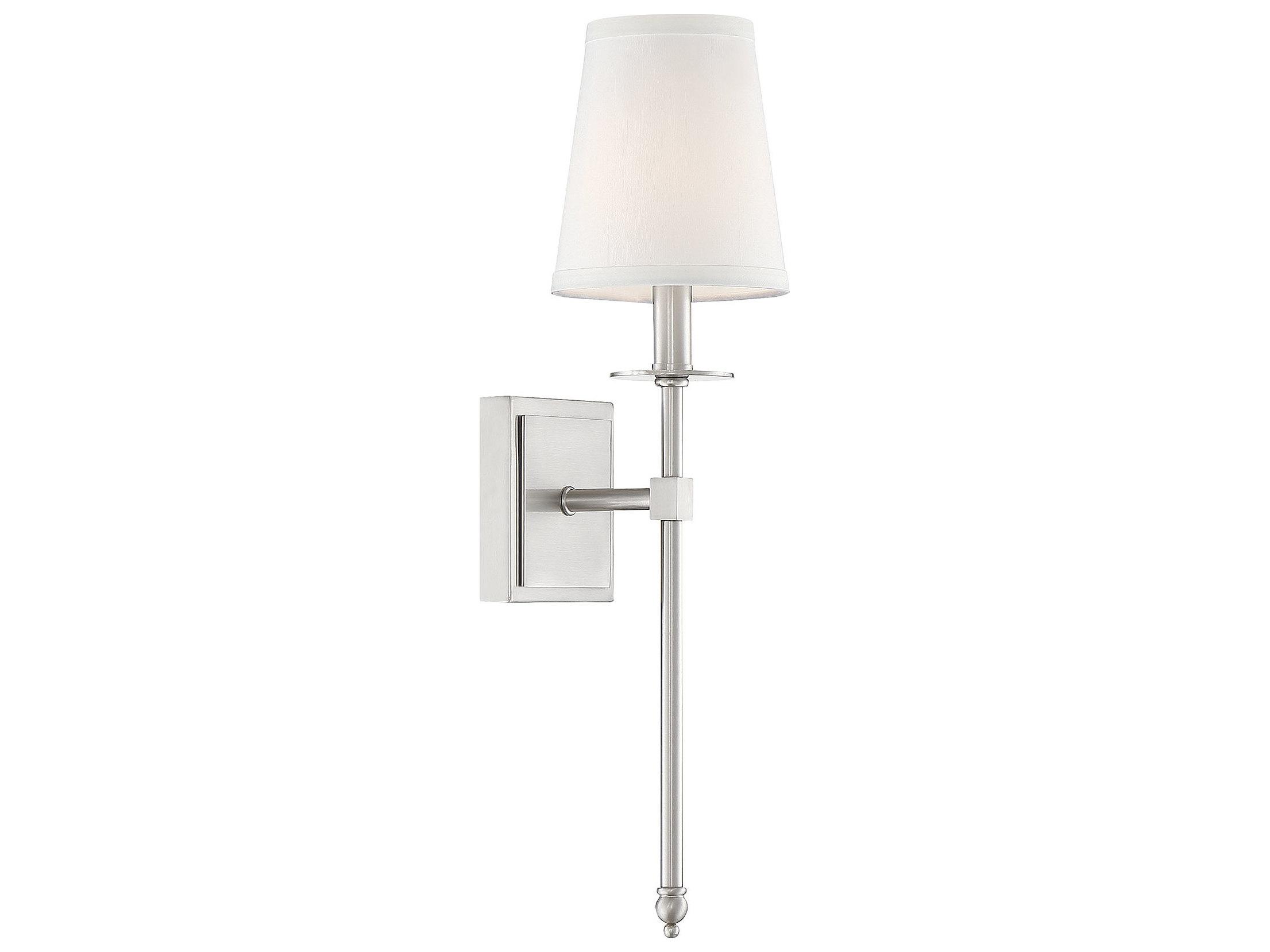 Savoy House Monroe 1-Light Satin Nickel Wall Sconce
