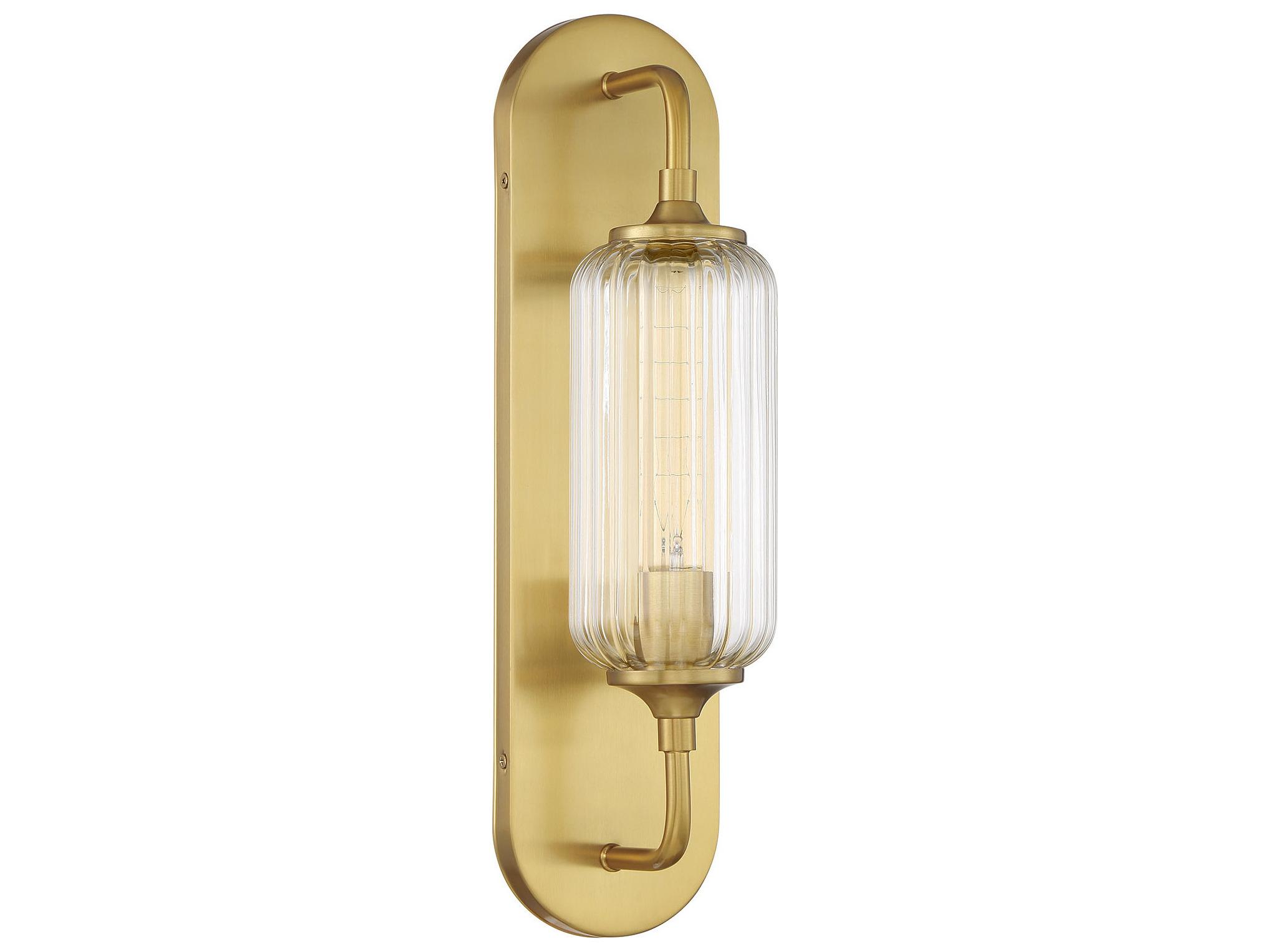 Savoy House Holton 1-Light Warm Brass Wall Sconce