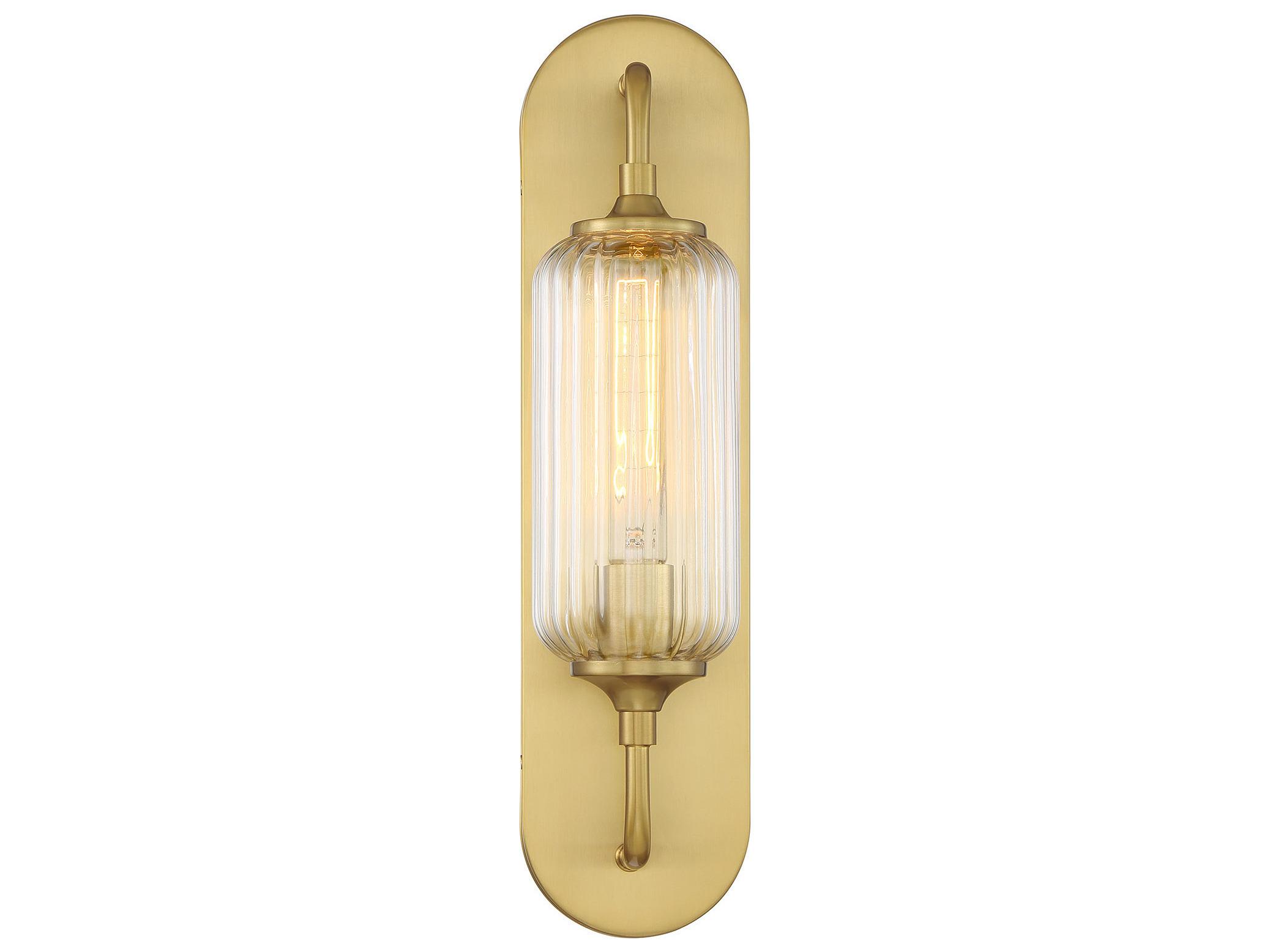 Savoy House Holton 1-Light Warm Brass Wall Sconce