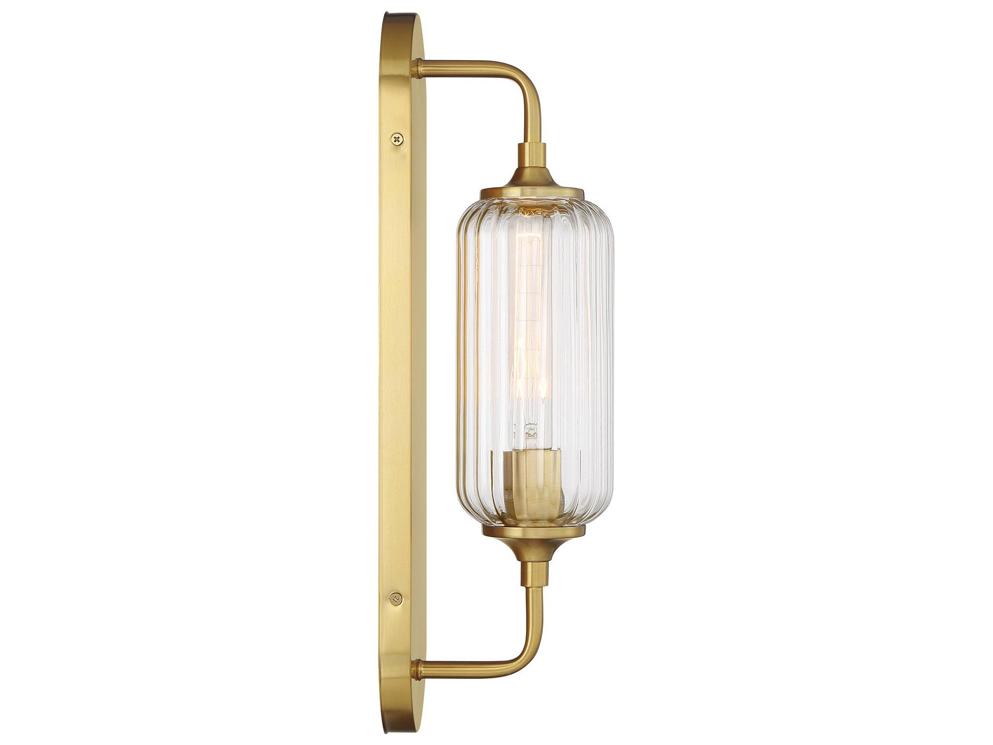 Savoy House Holton 1-Light Warm Brass Wall Sconce