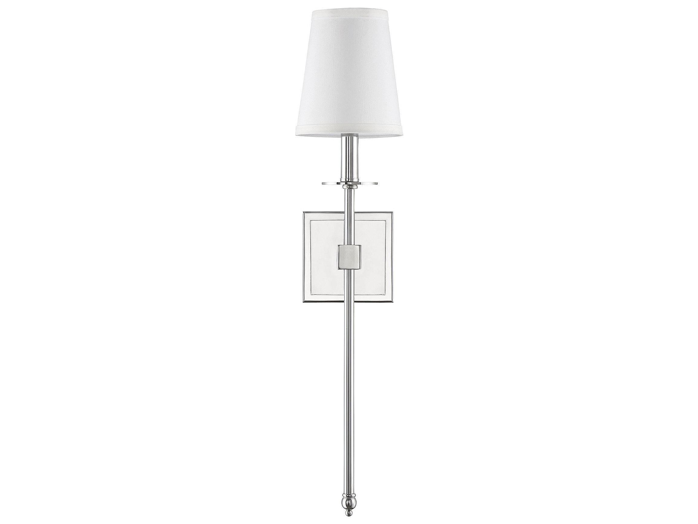 Savoy House Monroe 1-Light Polished Nickel Wall Sconce