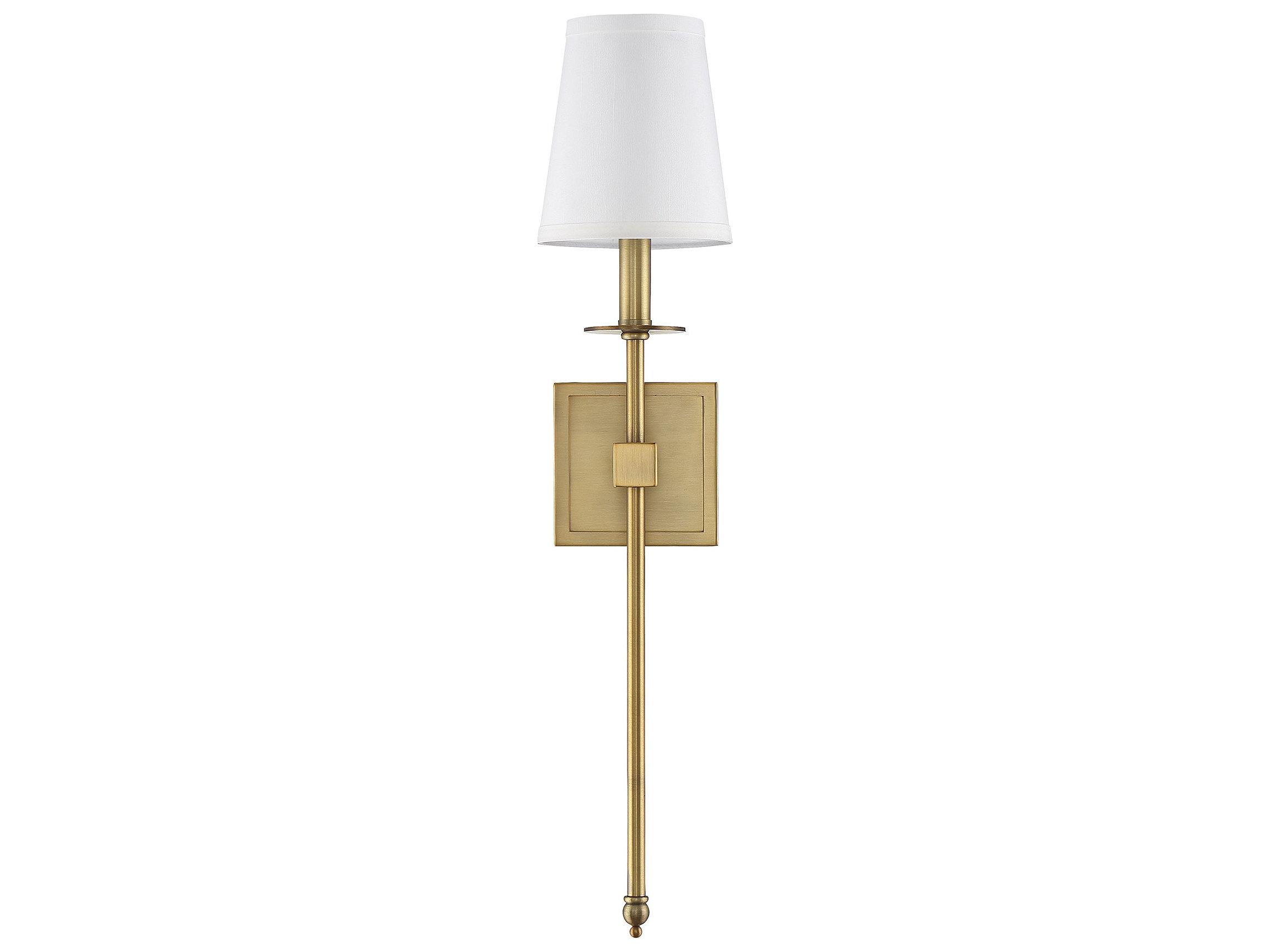 Savoy House Monroe 1-Light Warm Brass Wall Sconce