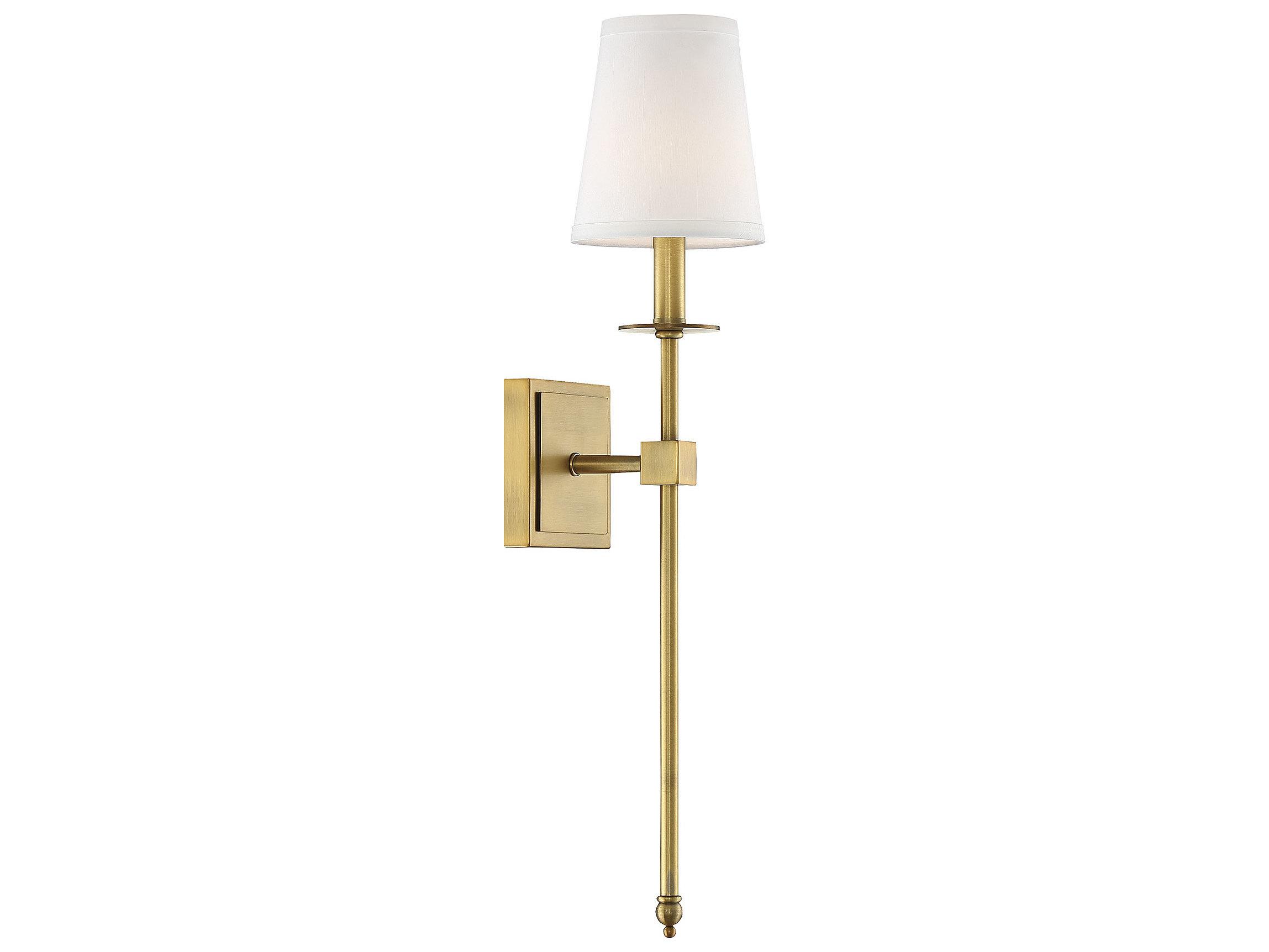 Savoy House Monroe 1-Light Warm Brass Wall Sconce