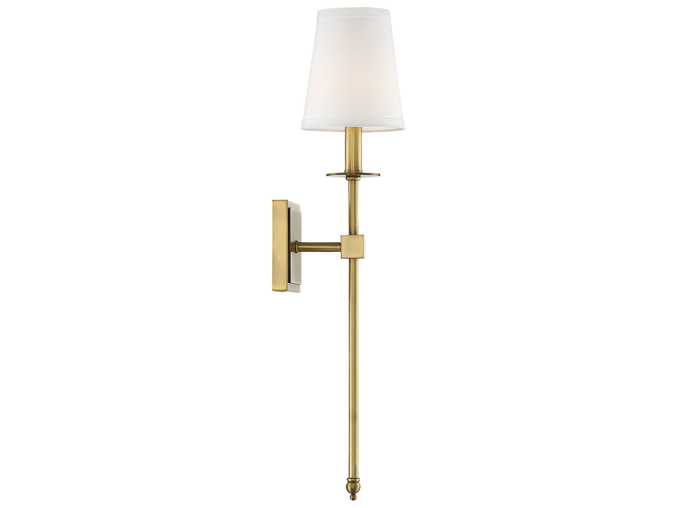 Savoy House Monroe 1-Light Warm Brass Wall Sconce
