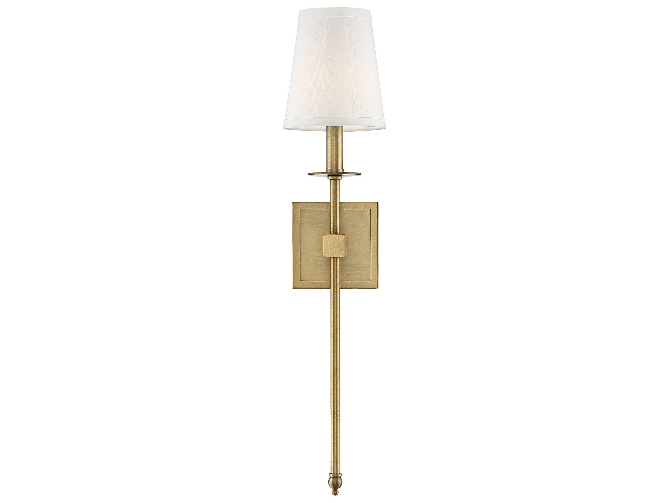 Savoy House Monroe 1-Light Warm Brass Wall Sconce