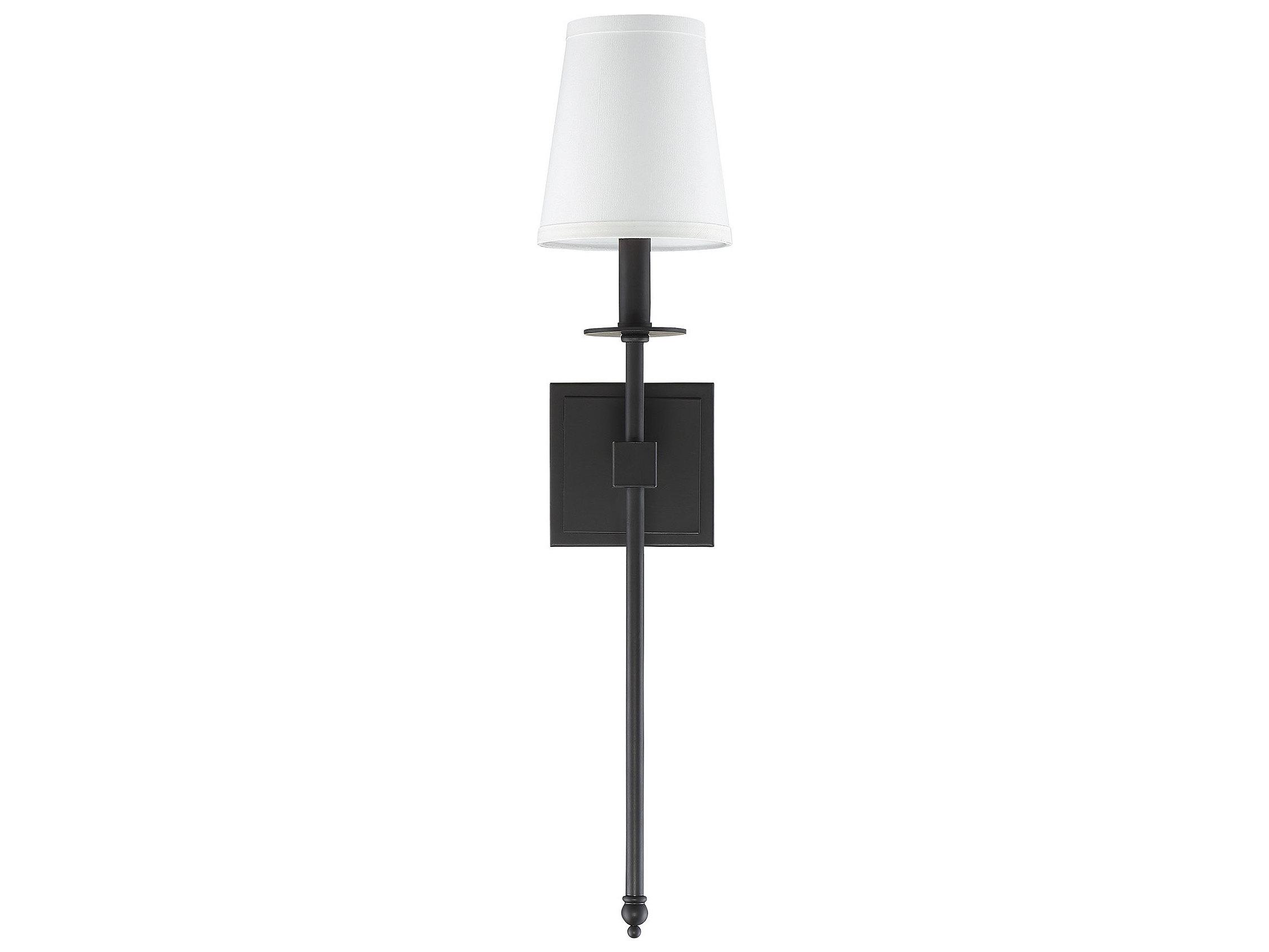 Savoy House Monroe 1-Light Matte Black Wall Sconce