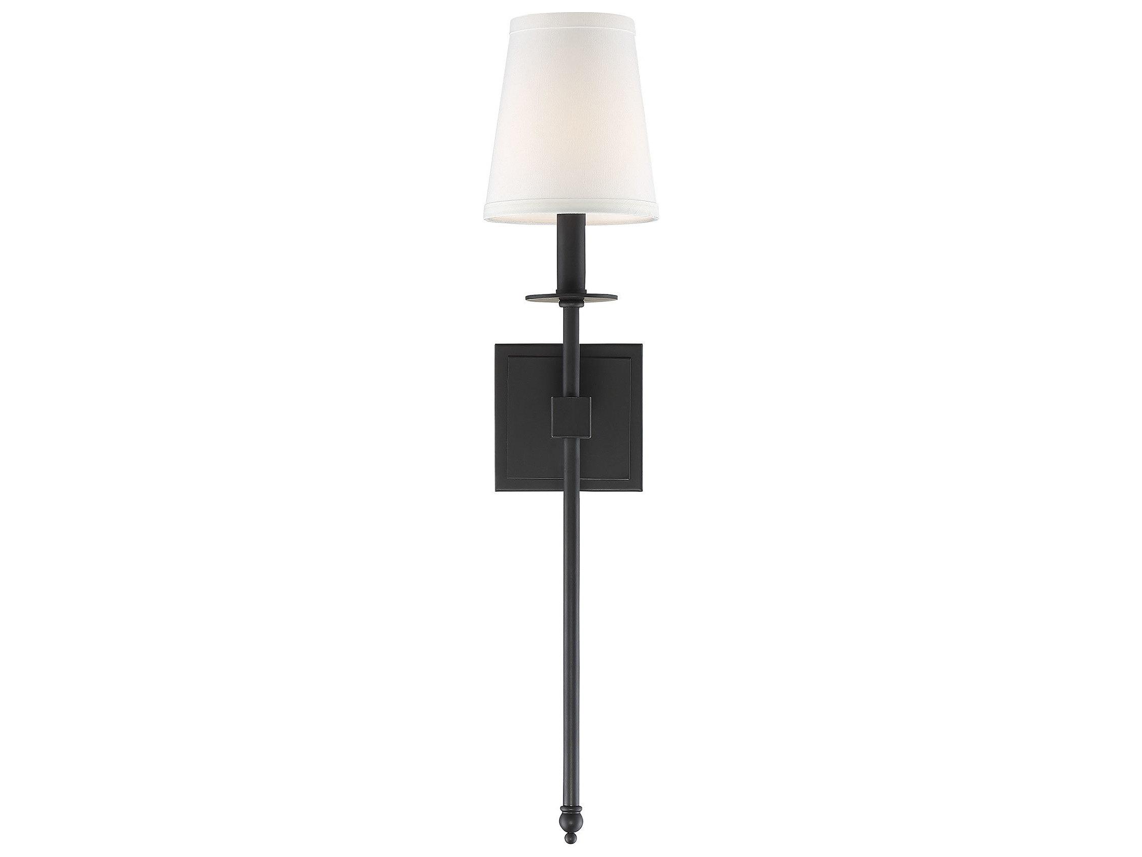 Savoy House Monroe 1-Light Matte Black Wall Sconce