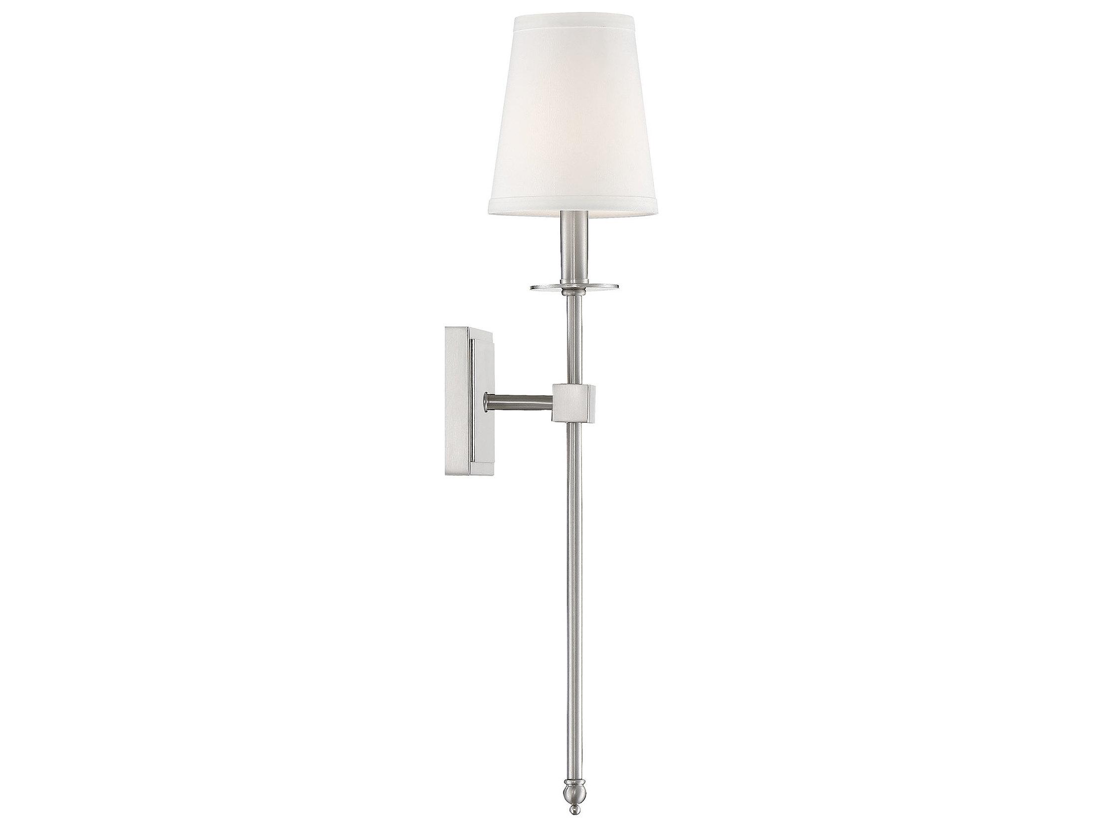 Savoy House Monroe 1-Light Satin Nickel Wall Sconce