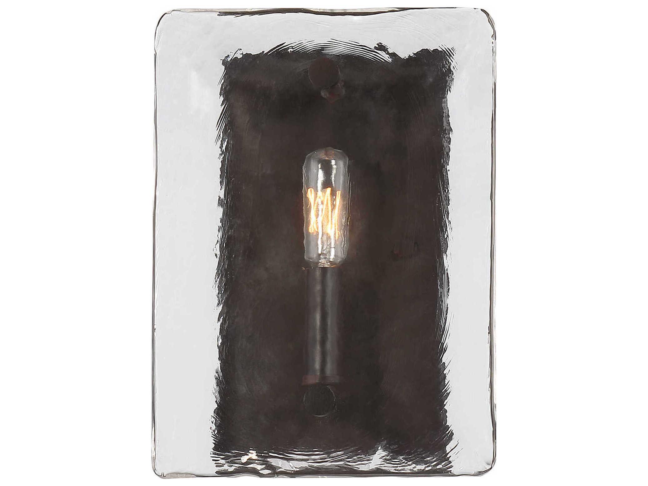 Savoy House Glenwood 1-Light English Bronze Glass Wall Sconce