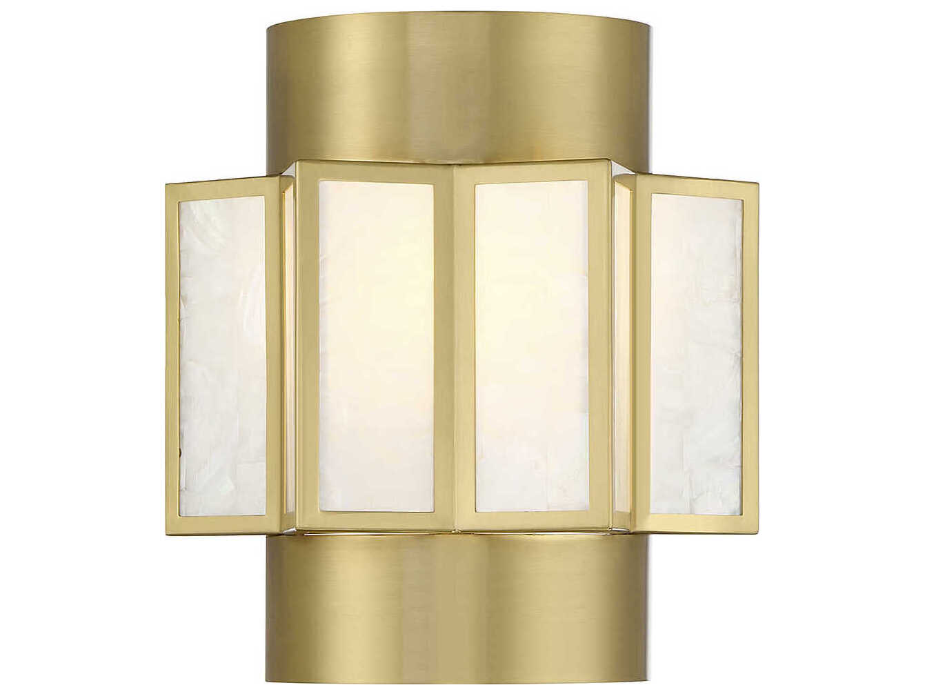 Savoy House Gideon 2-Light Warm Brass Wall Sconce