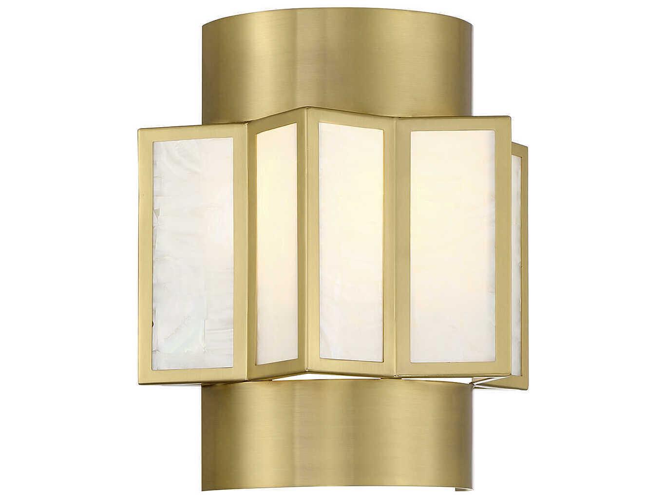 Savoy House Gideon 2-Light Warm Brass Wall Sconce