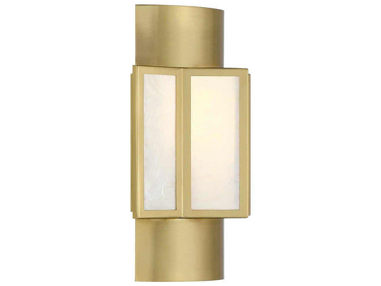 Savoy House Gideon 2-Light Warm Brass Wall Sconce