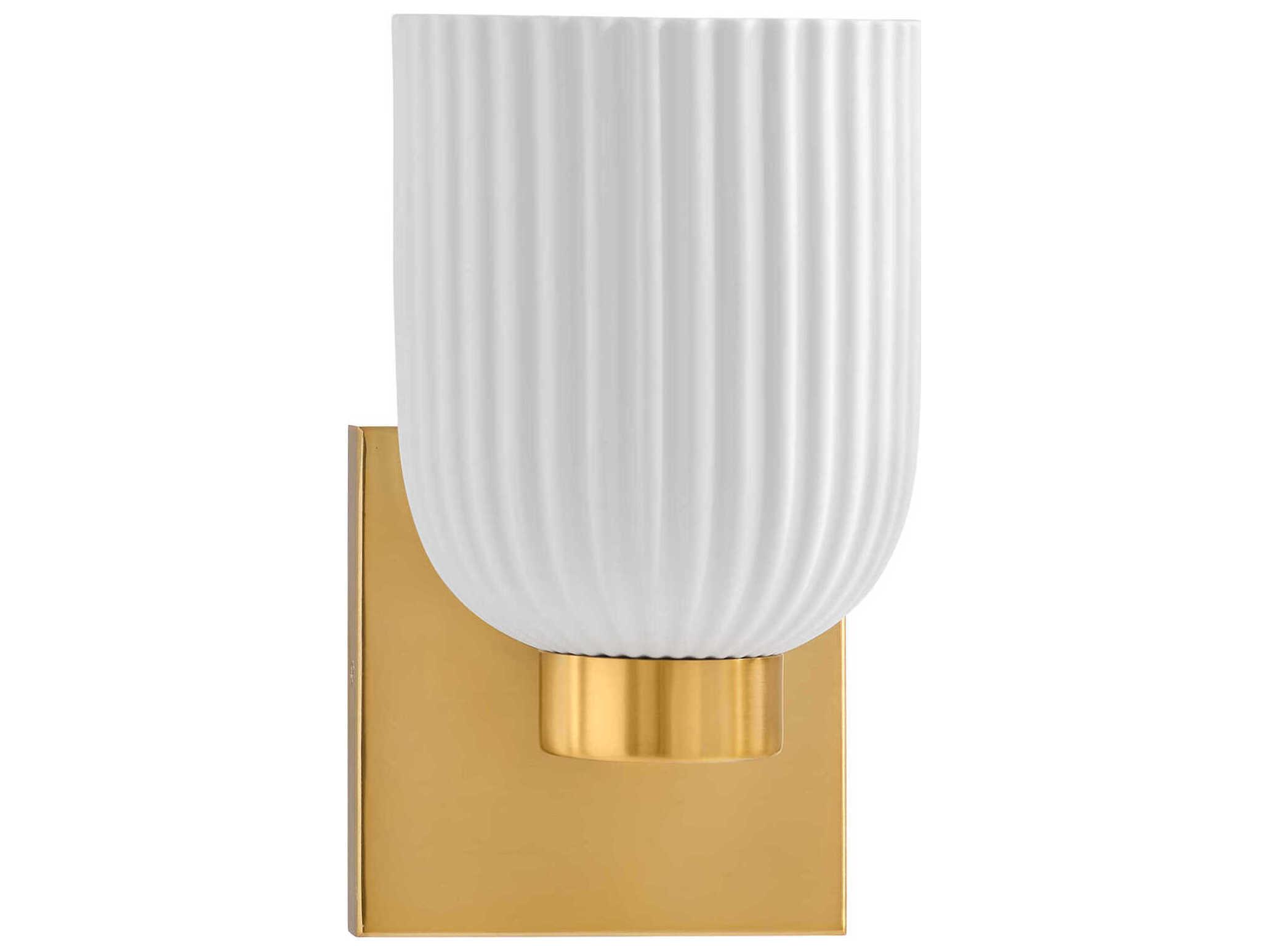 Savoy House Isla Blanca 1-Light Warm Brass Wall Sconce