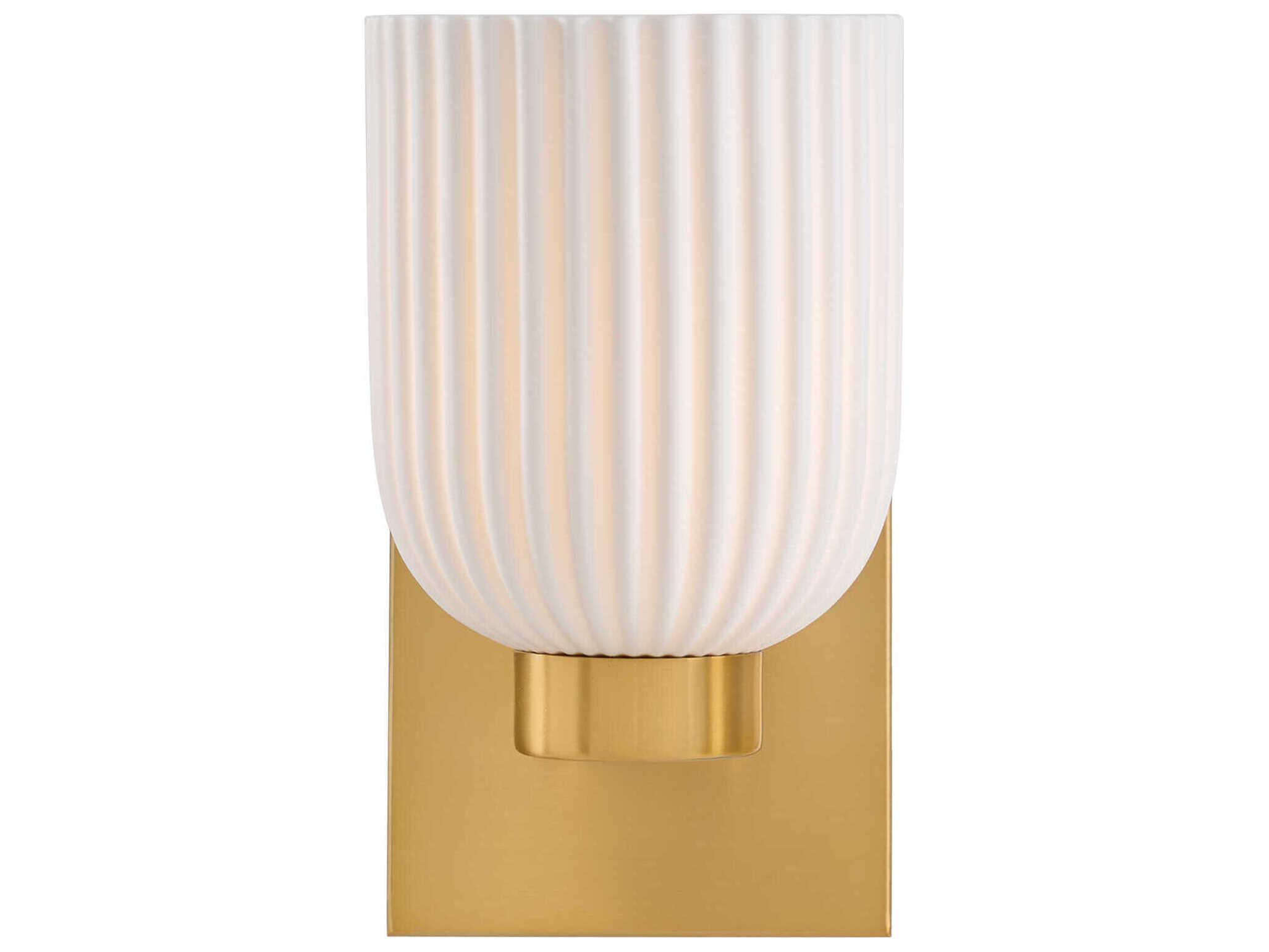 Savoy House Isla Blanca 1-Light Warm Brass Wall Sconce