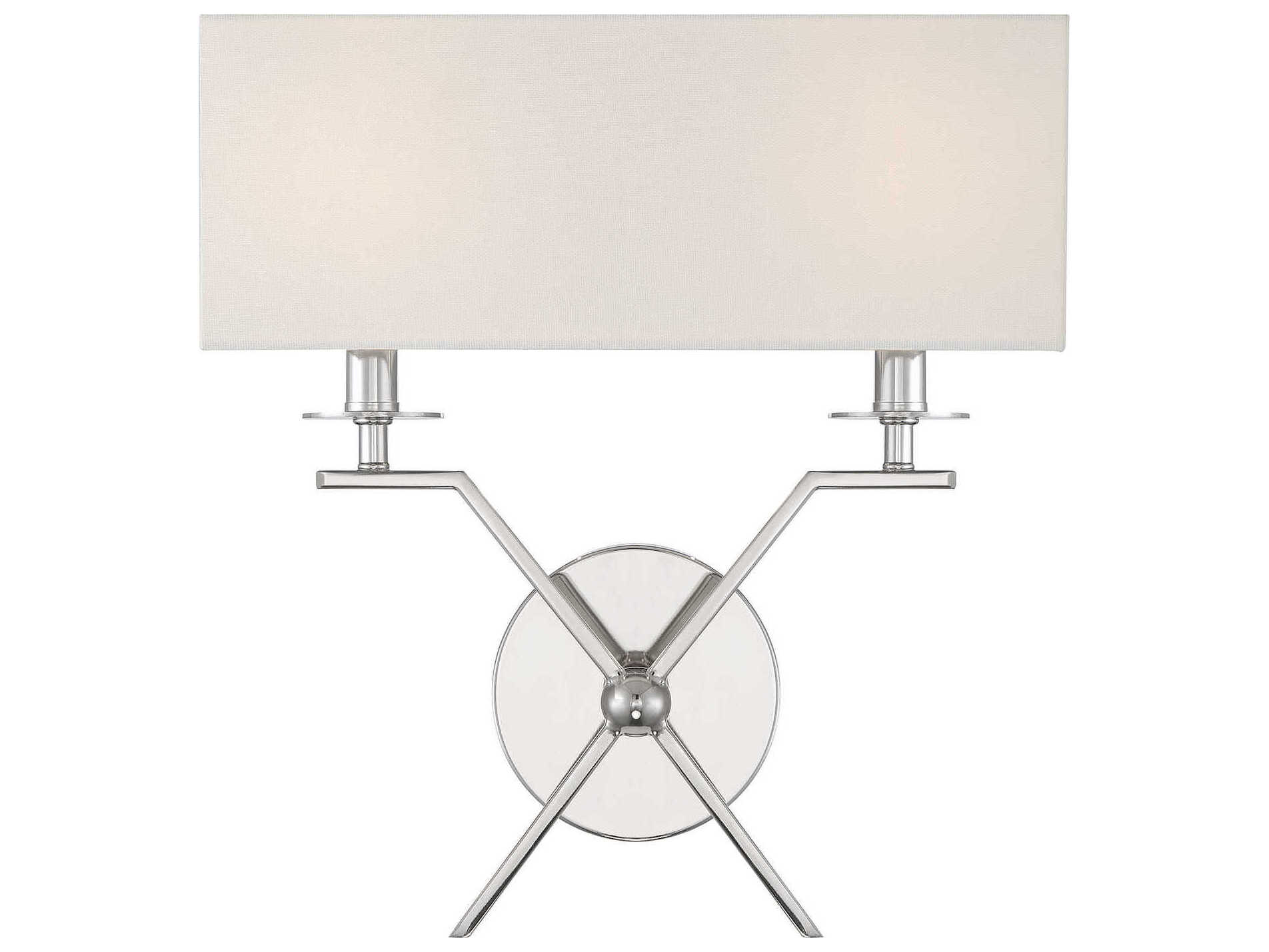 Savoy House Arondale 2-Light Polished Nickel Wall Sconce