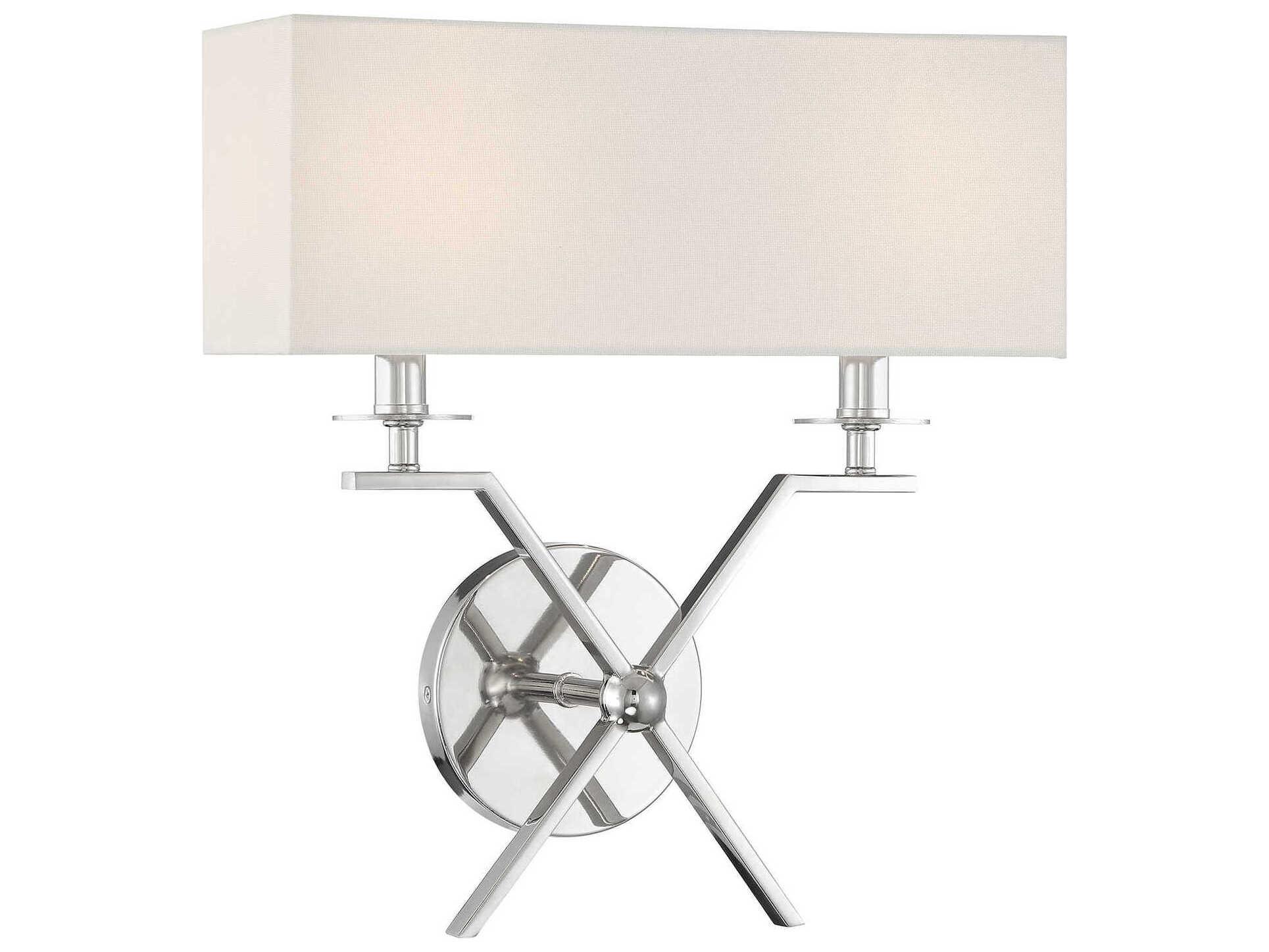 Savoy House Arondale 2-Light Polished Nickel Wall Sconce