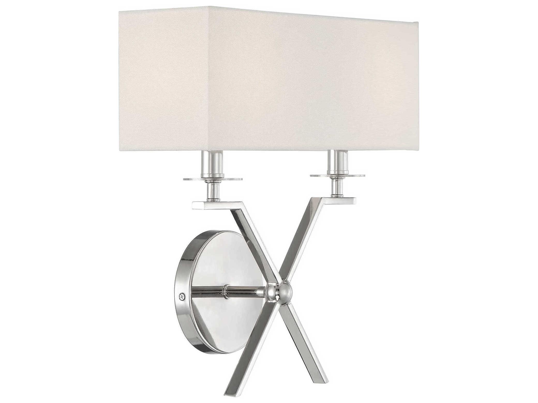 Savoy House Arondale 2-Light Polished Nickel Wall Sconce
