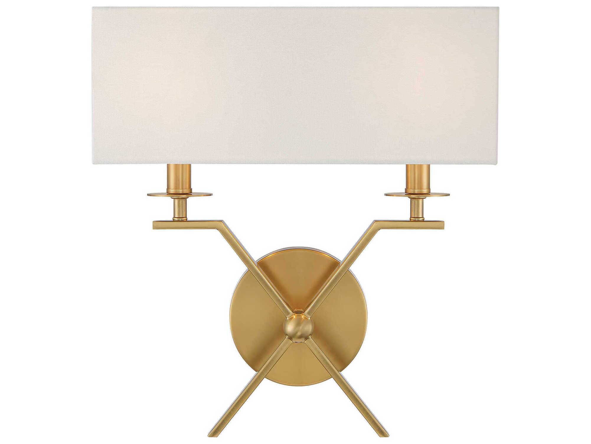 Savoy House Arondale 2-Light Warm Brass Wall Sconce