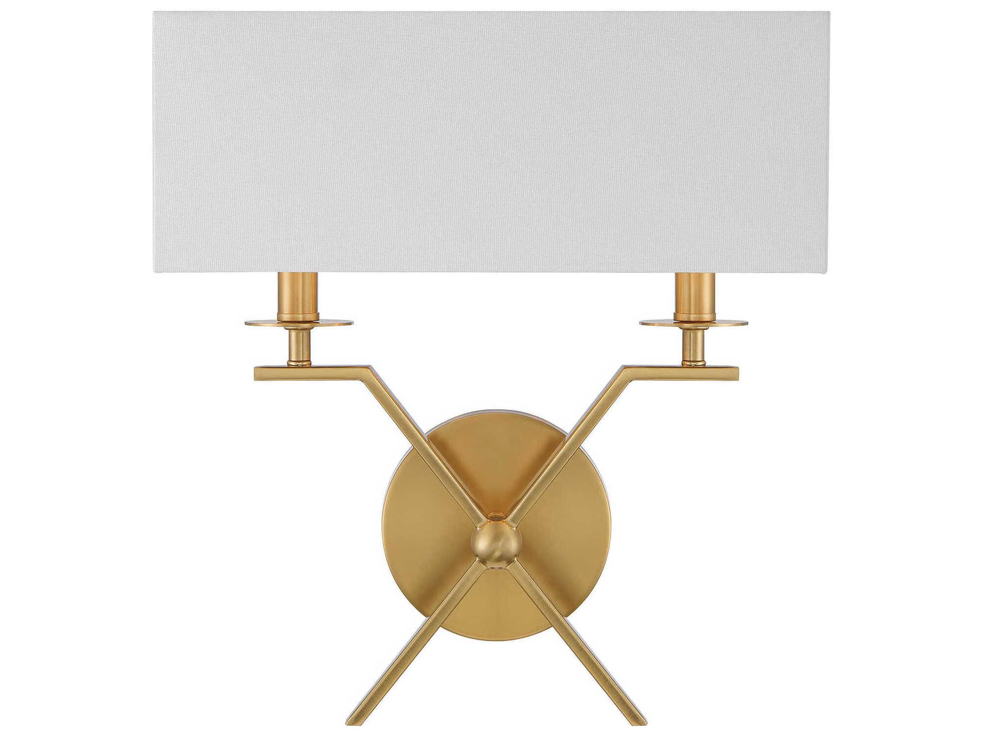 Savoy House Arondale 2-Light Warm Brass Wall Sconce