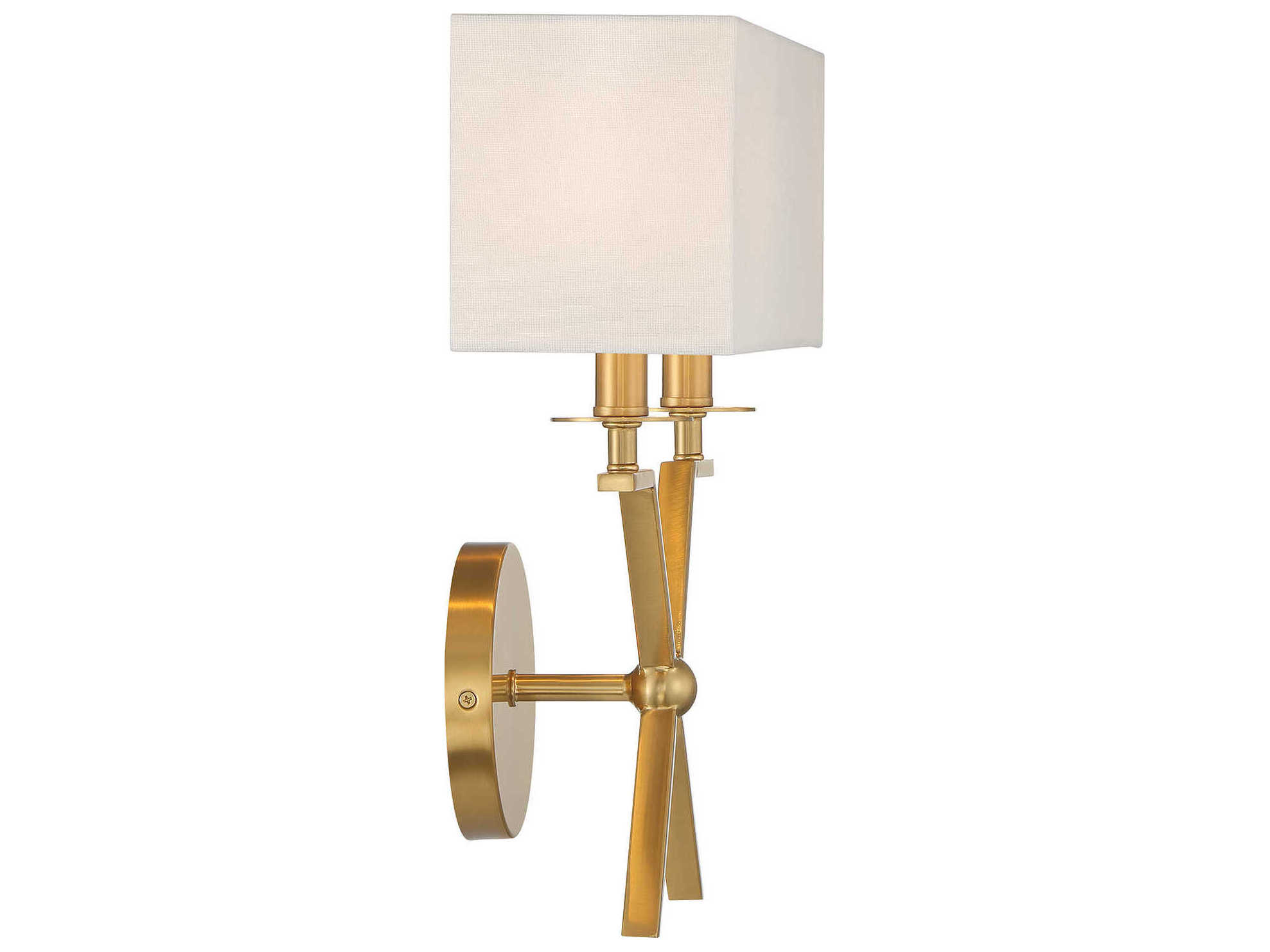 Savoy House Arondale 2-Light Warm Brass Wall Sconce